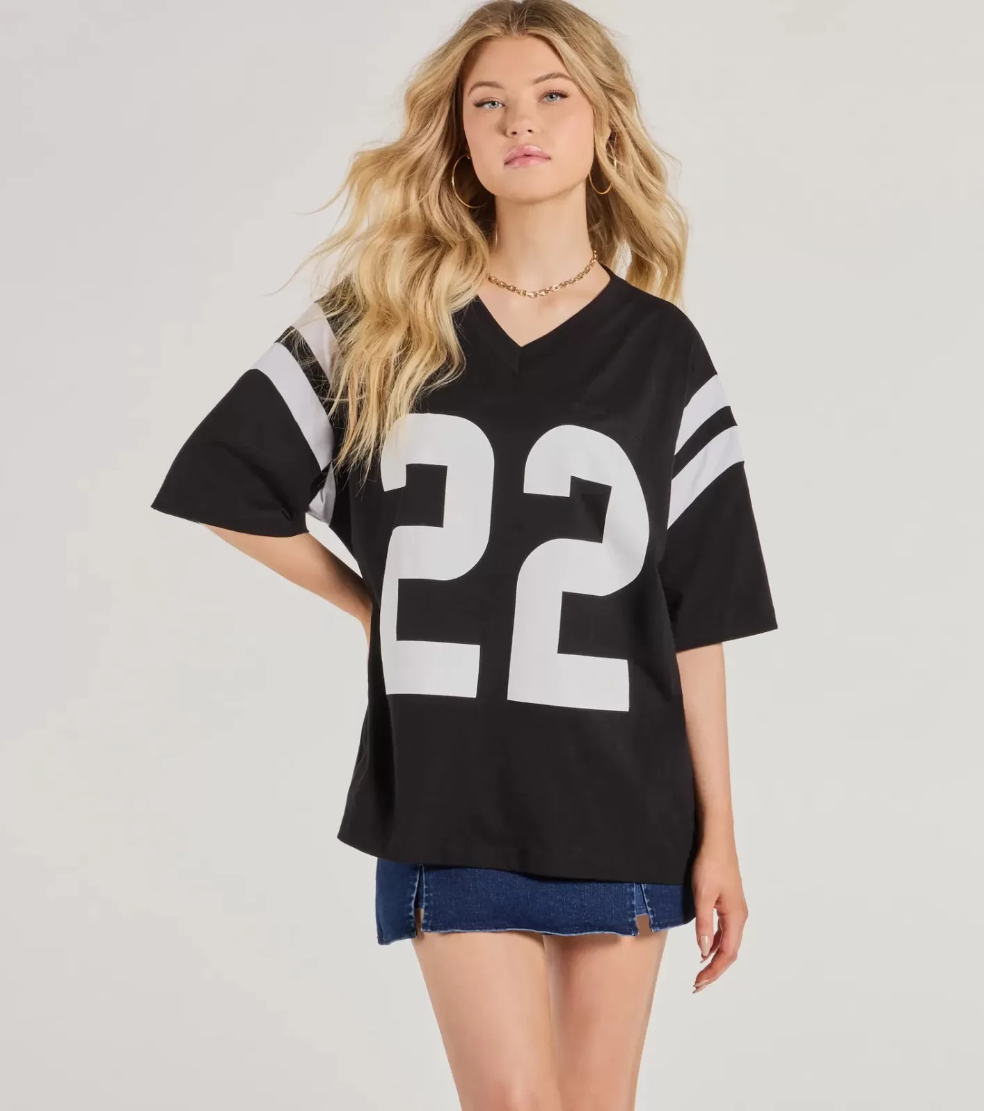 Windsor 22 Oversized Graphic Tee BLACK Cheap