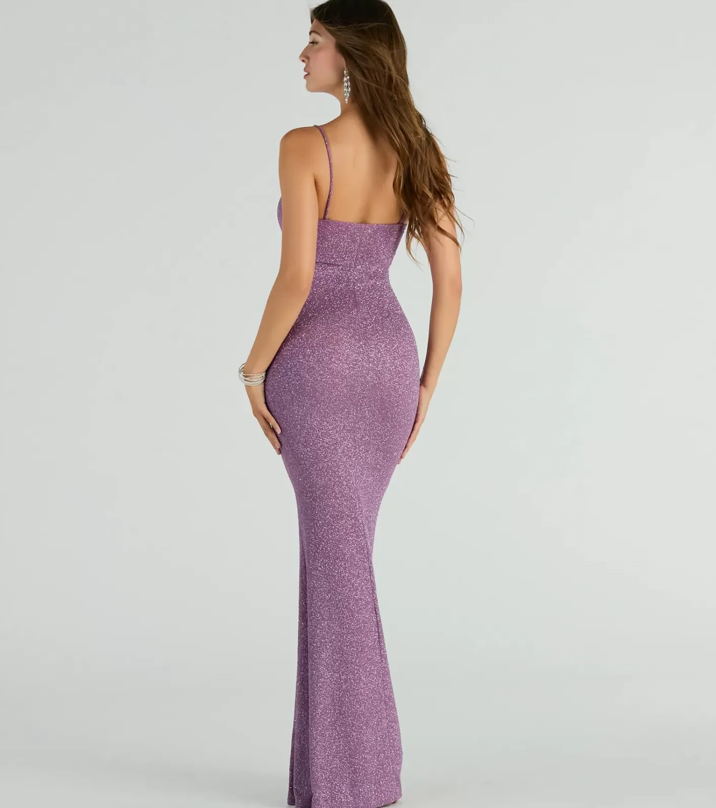 Windsor Ainsley Glittering Evening Gown LAVENDER-2 Sale