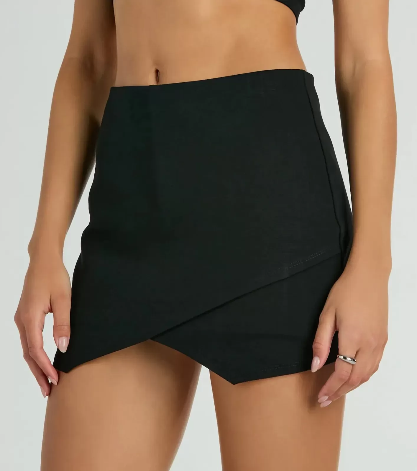 Windsor Always A Sensation High-Rise Ponte Skort BLACK Sale