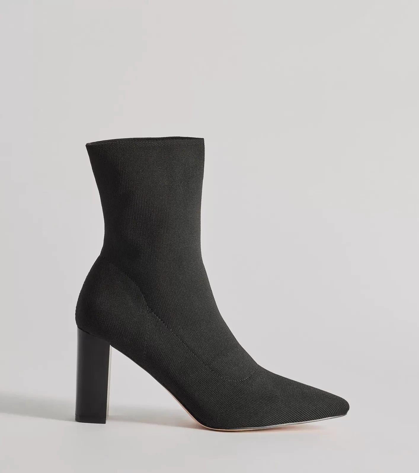 Windsor Back to Basics Knit Ankle Booties BLACK Discount