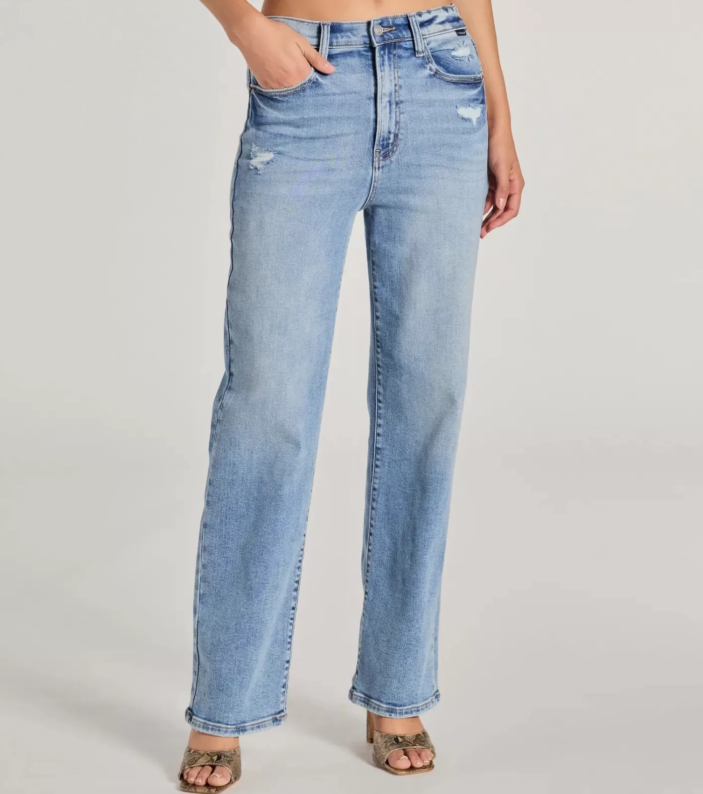 Windsor Basic Vibes High-Rise Straight-Leg Denim Jeans MEDIUMDENIM Best