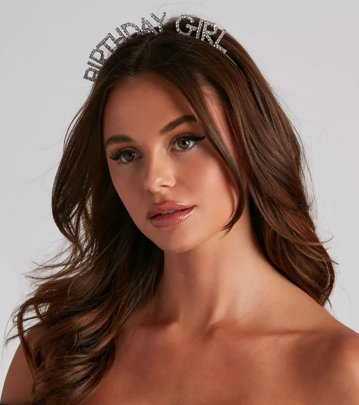 Windsor Birthday Girl Rhinestone Headband SILVER Online
