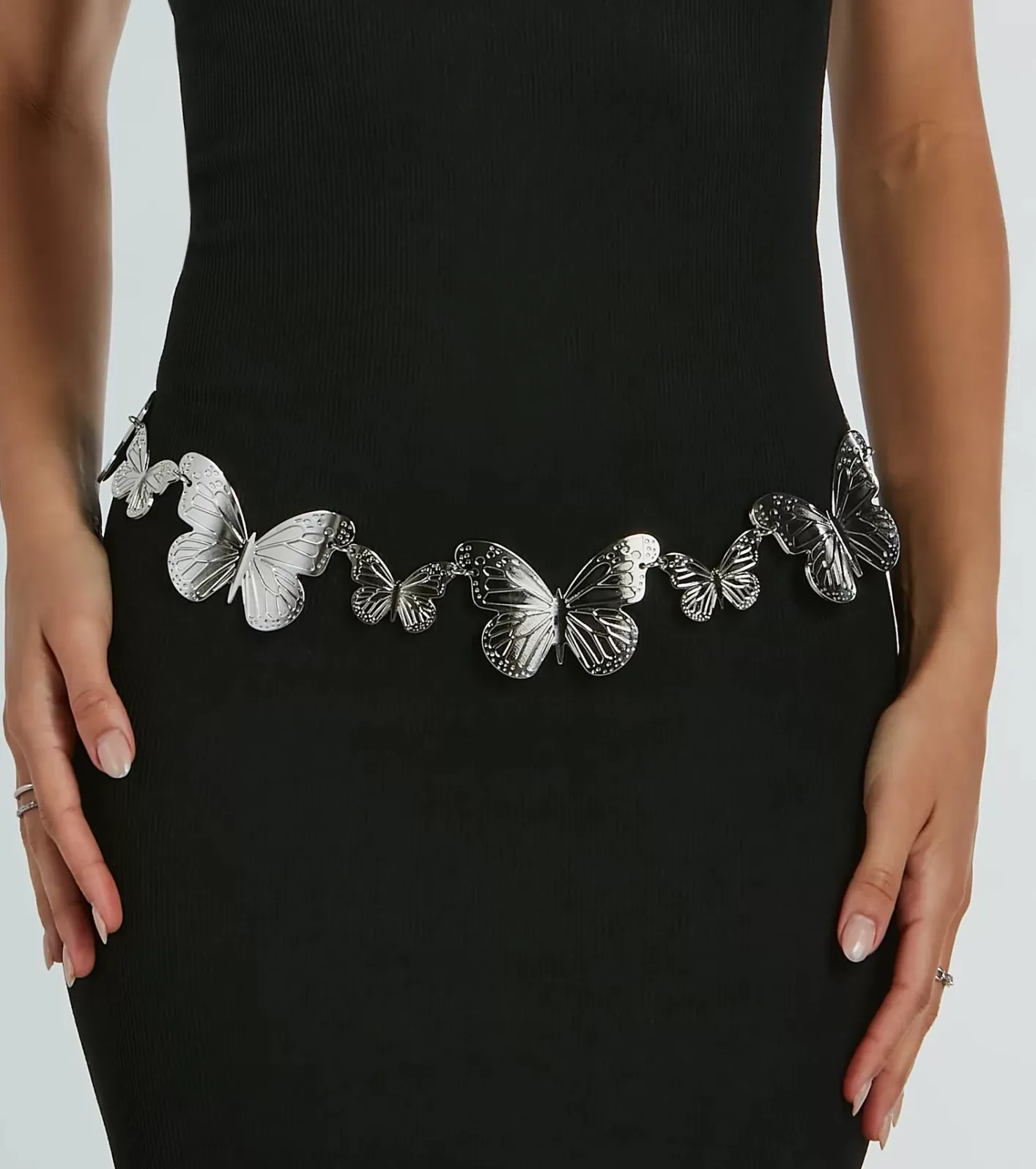 Windsor Bohemian Charm Butterfly Chain Belt SILVER Shop
