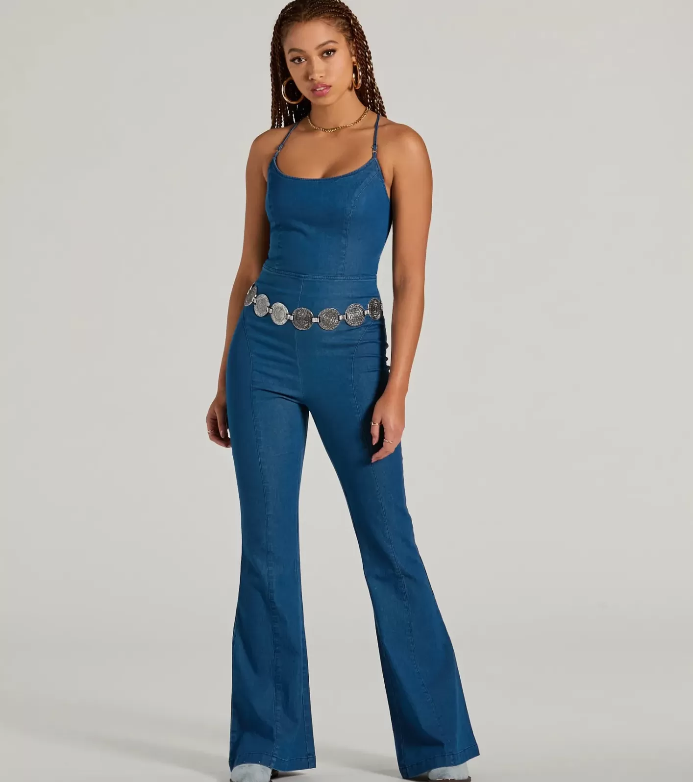 Windsor Bohemian Flair Medallion Chain Belt SILVEROX Sale