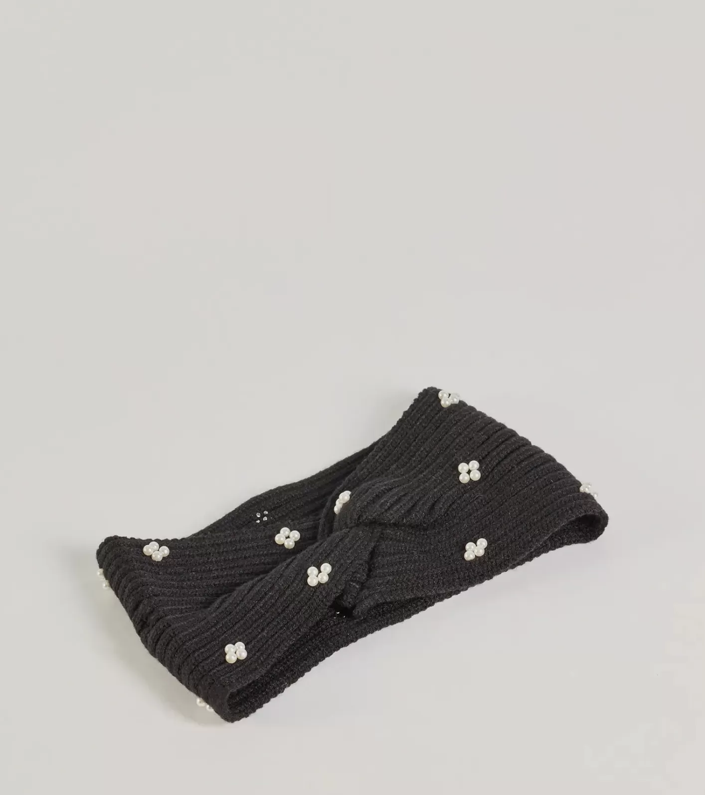 Windsor Chic Beauty Faux Pearl Head Wrap BLACK Cheap