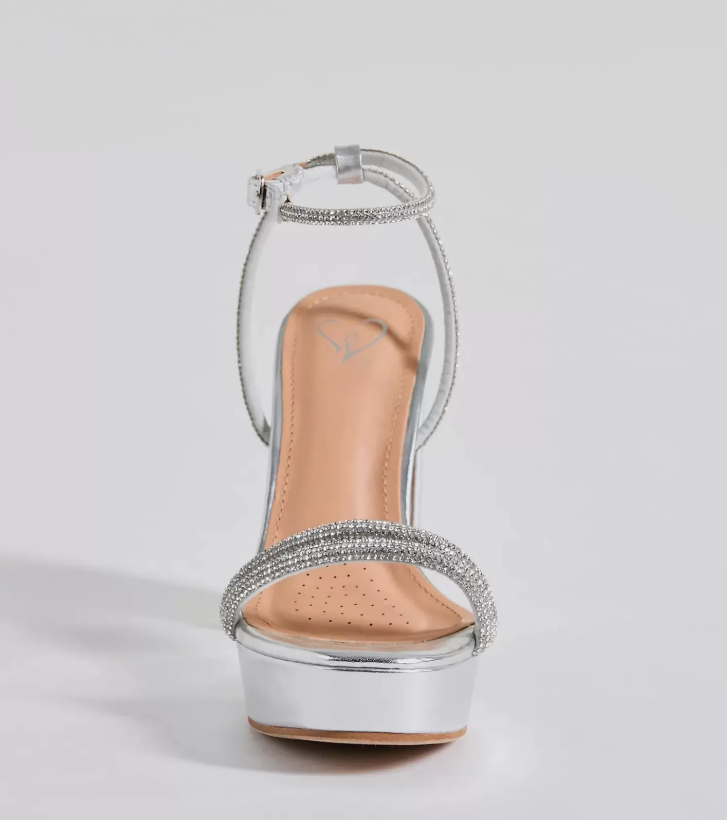 chic_stunners_rhinestone_platform_metallic_heels_88094.webp Windsor Chic Stunners Rhinestone Platform Metallic Heels SILVER New