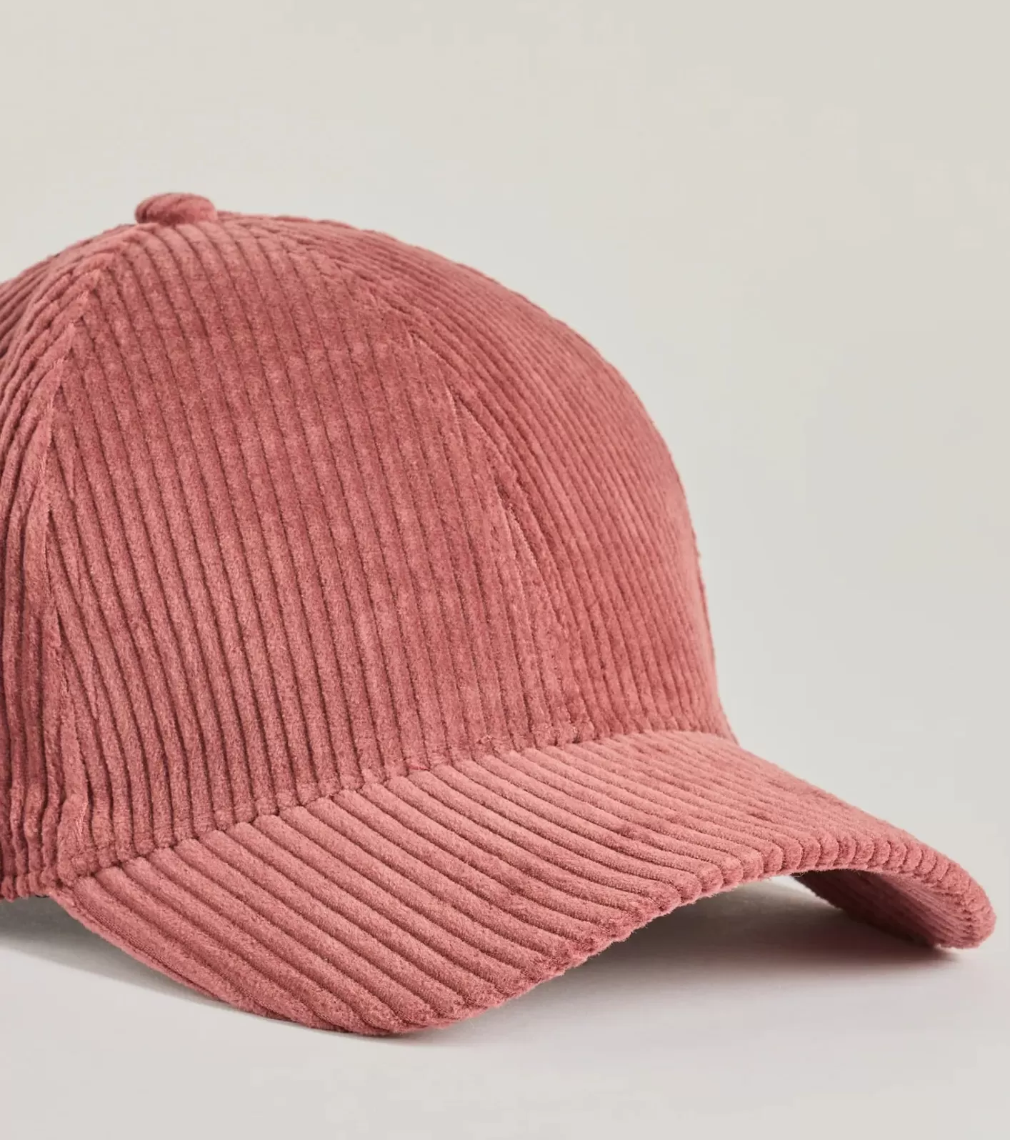Windsor Chic Vibes Corduroy Baseball Cap MAUVE Online