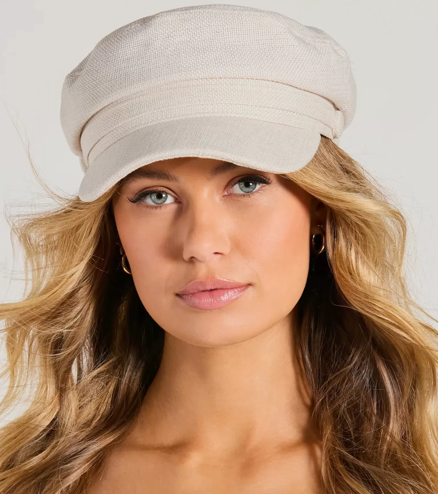 Windsor Classic Chic Woven Cabby Hat IVORY Online