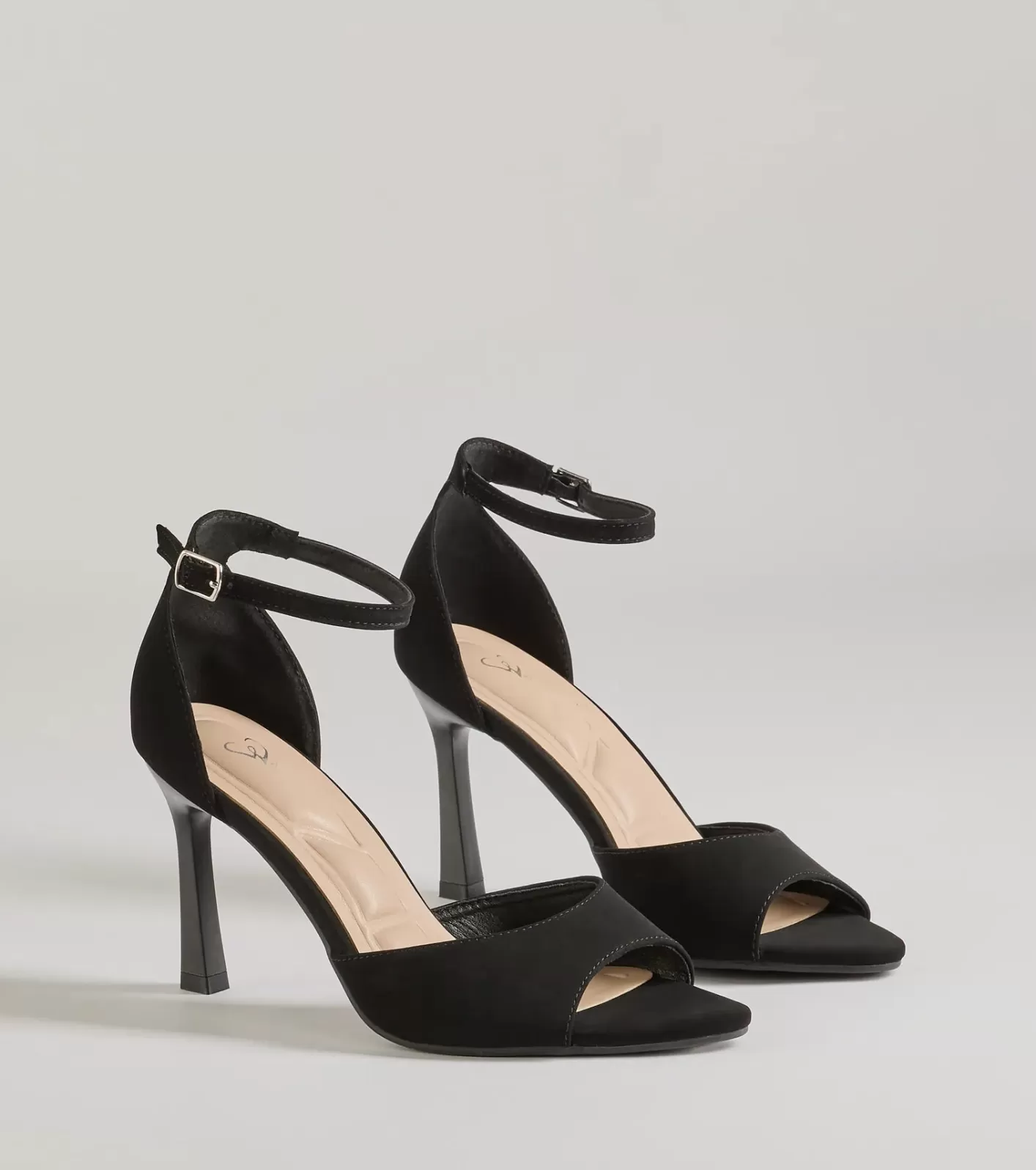 Windsor Classic Staple Pointed Toe Stiletto Heels BLACK Discount