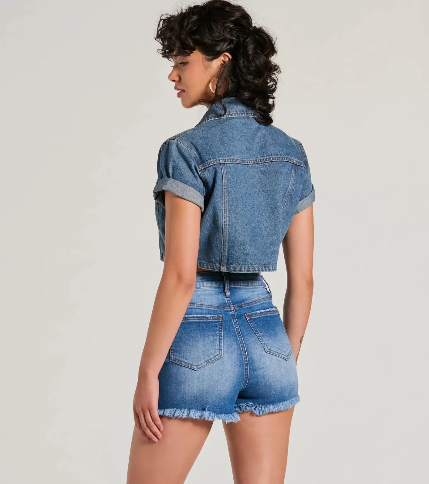 Windsor Cool Impression Short Sleeve Denim Jacket MEDDENIM Cheap