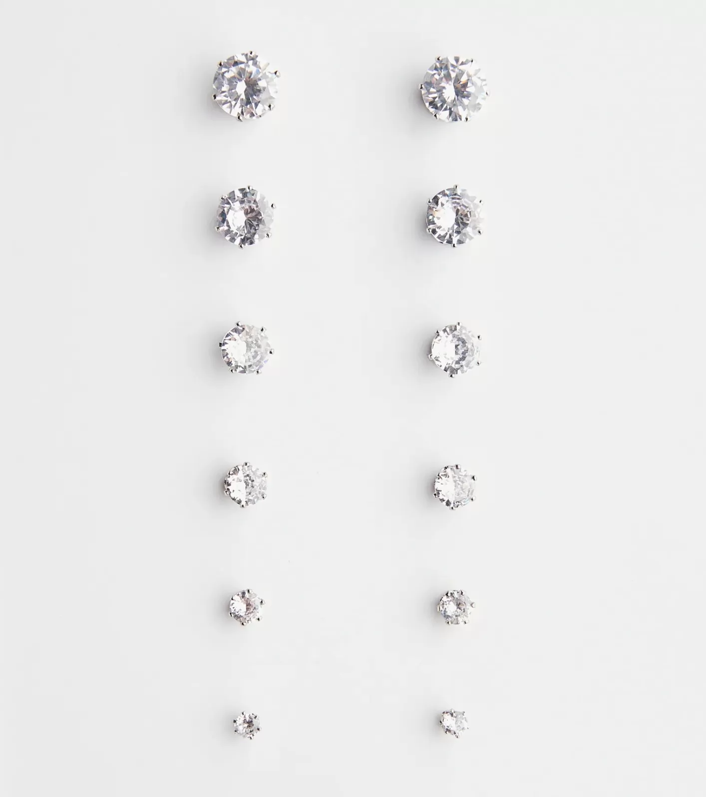 Windsor Cubic Zirconia Studs Set SILVER Cheap