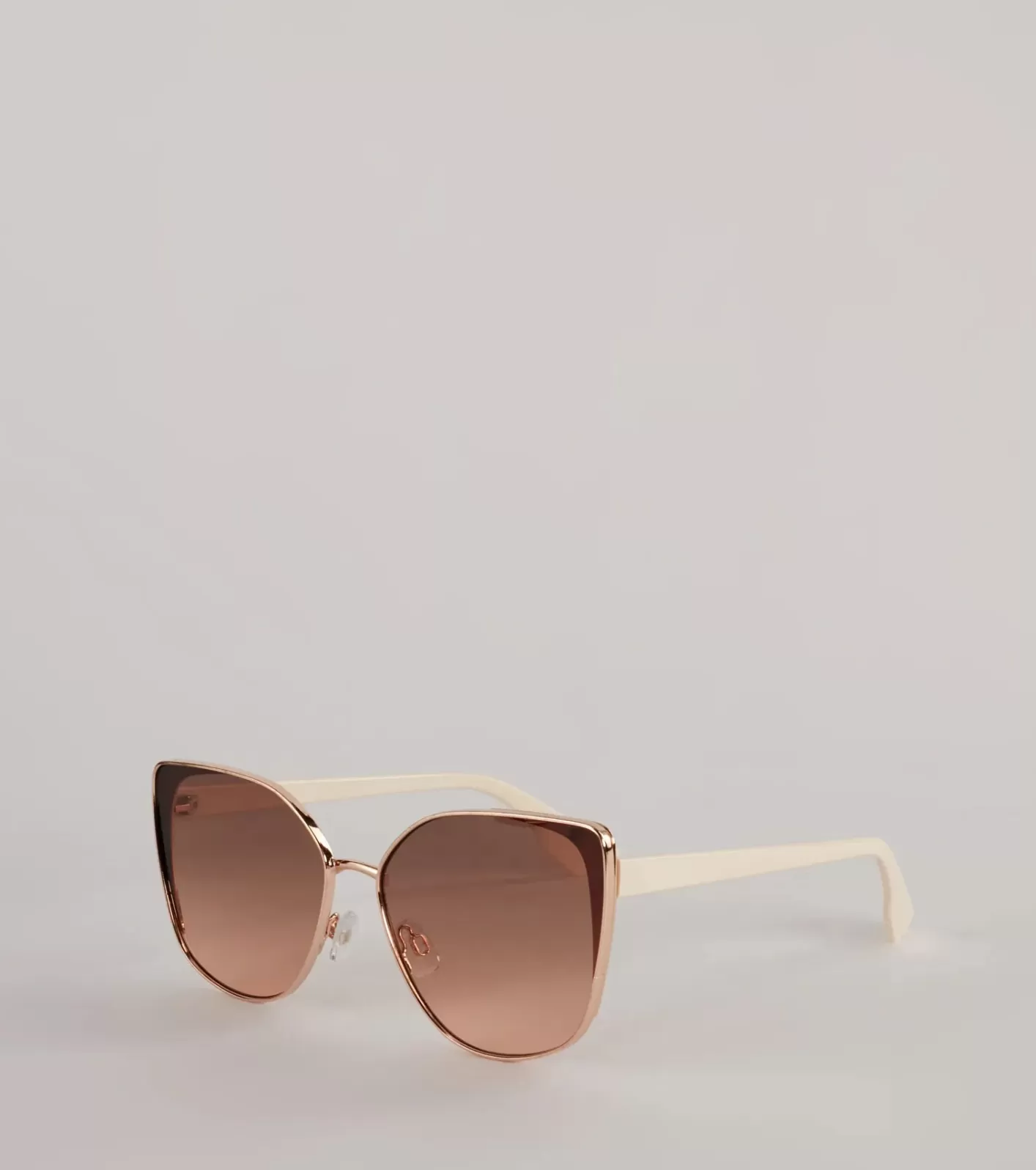 Windsor Cute Sight Cateye Metal Sunglasses IVORY Store