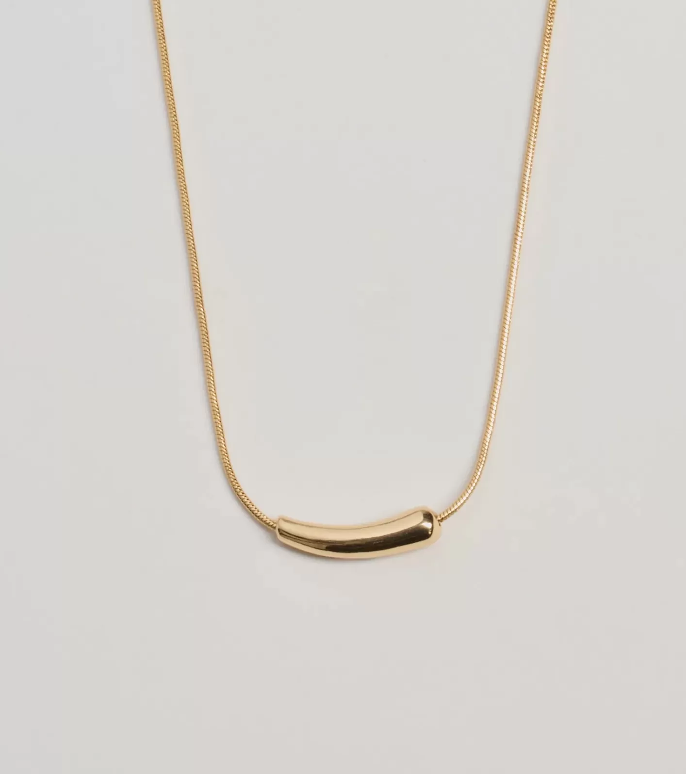 Windsor Dainty Luxe Bar Charm Necklace GOLD Discount