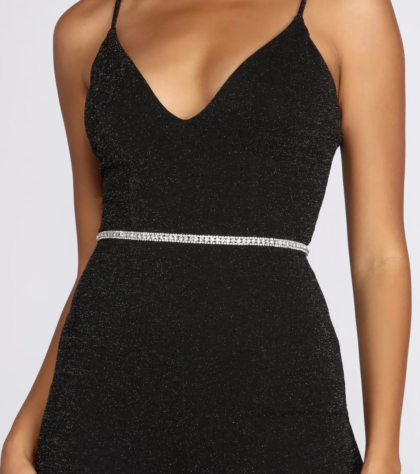 Windsor Dainty Rhinestone Belt SILVER Online