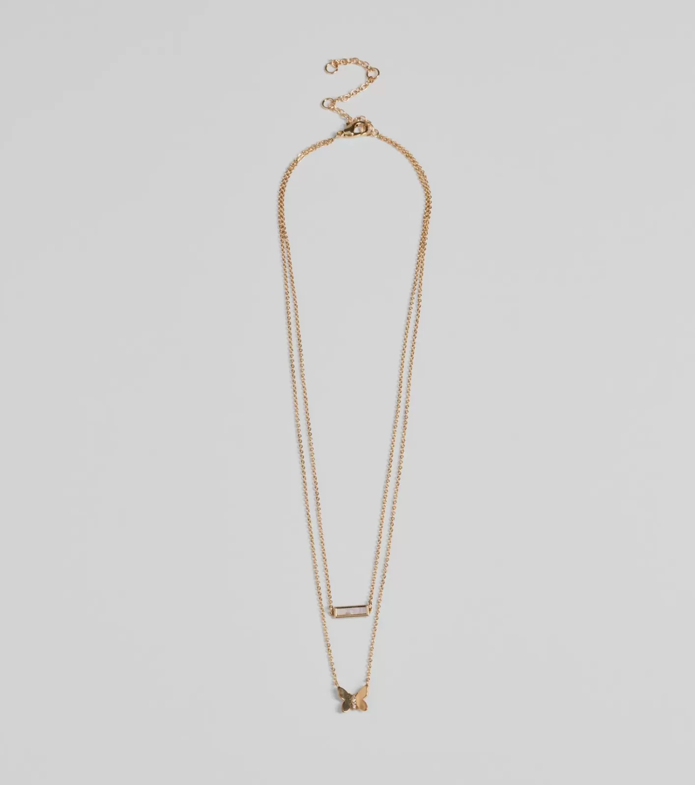Windsor Dainty Sparkle Cubic Zirconia Layered Charm Necklace GOLD Discount