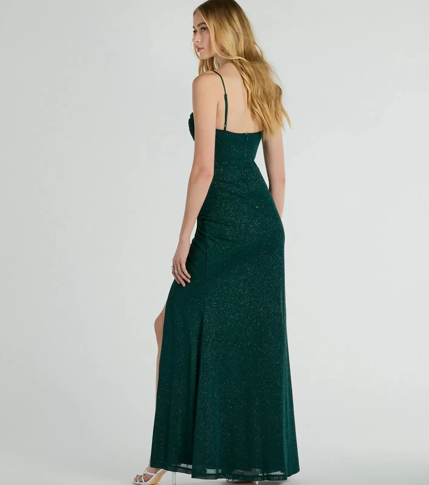 Windsor Daleyza Bustier Slit Glitter Mermaid Formal Dress HUNTER Store