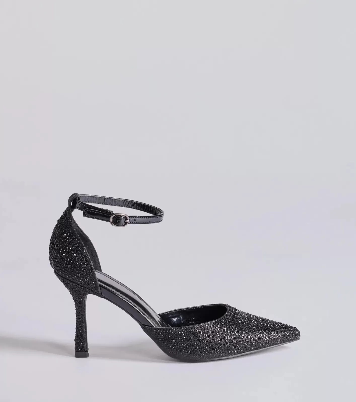 Windsor Dazzle and Stun Rhinestone Stiletto Pumps BLACK Online