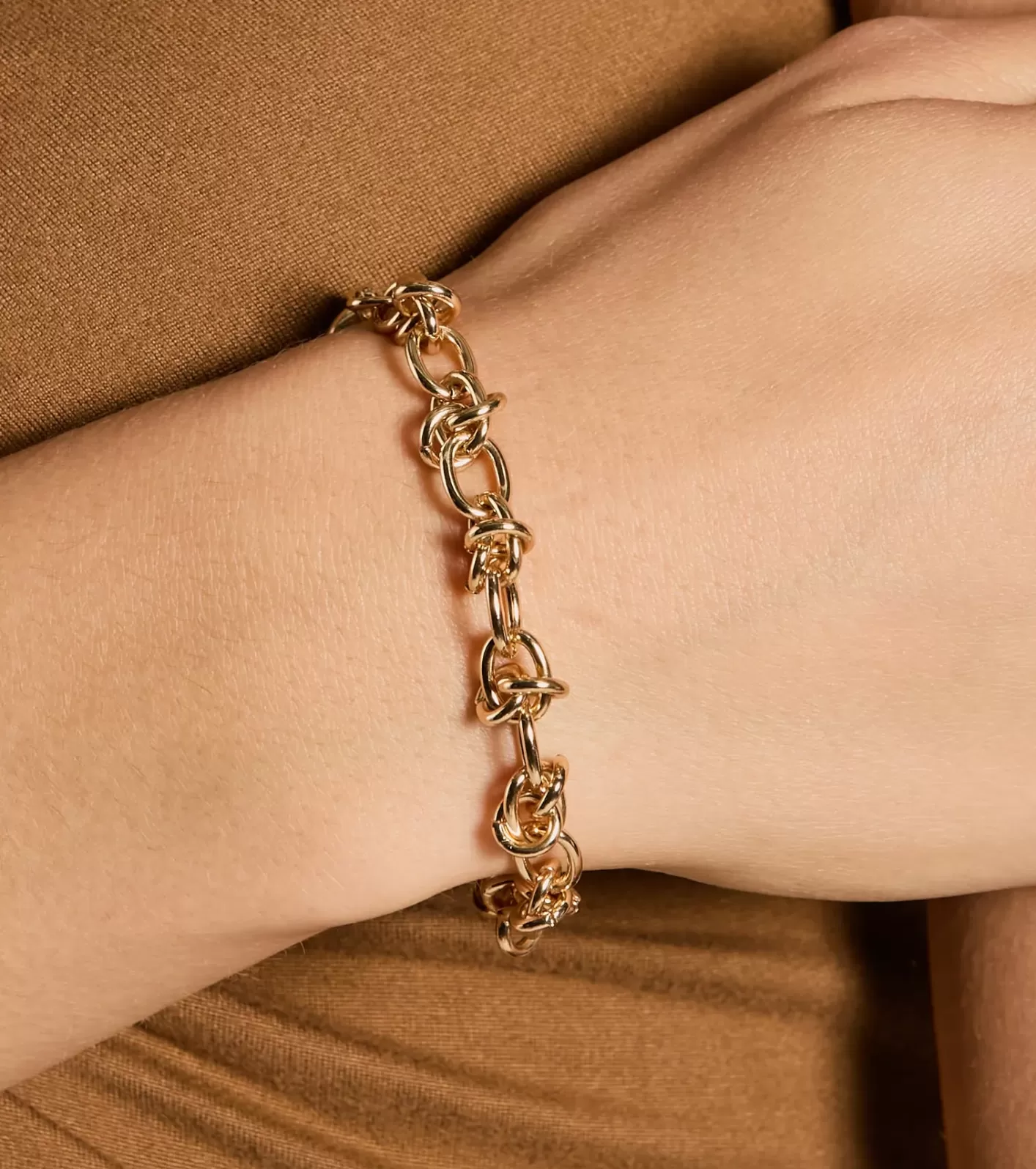 Windsor Edgy Chain-Link Bracelet GOLD Clearance