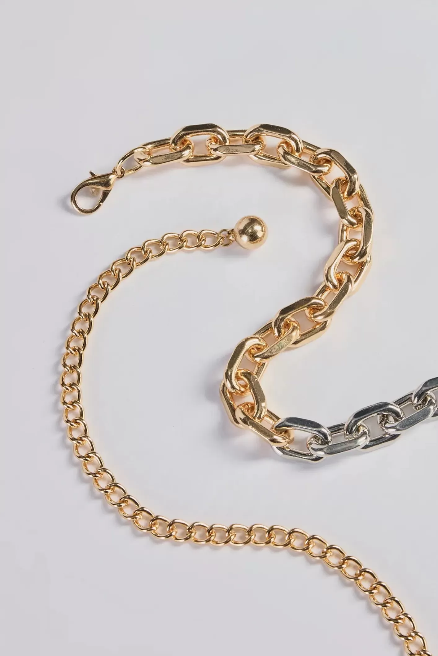 Windsor Edgy Fierce Mixed Metal Chain Link Belt ASSORTED Sale