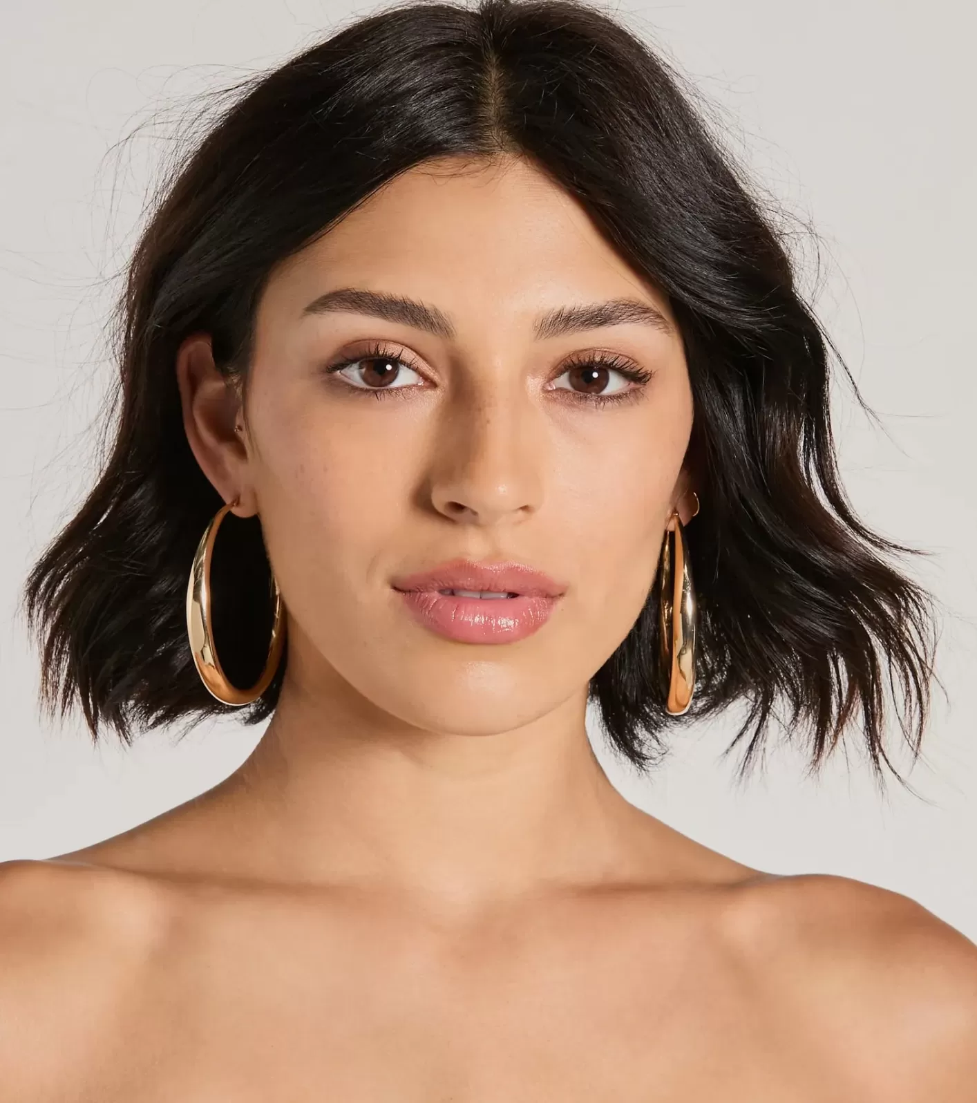 Windsor Exceptional Taste Large Hoop Earrings GOLD Store