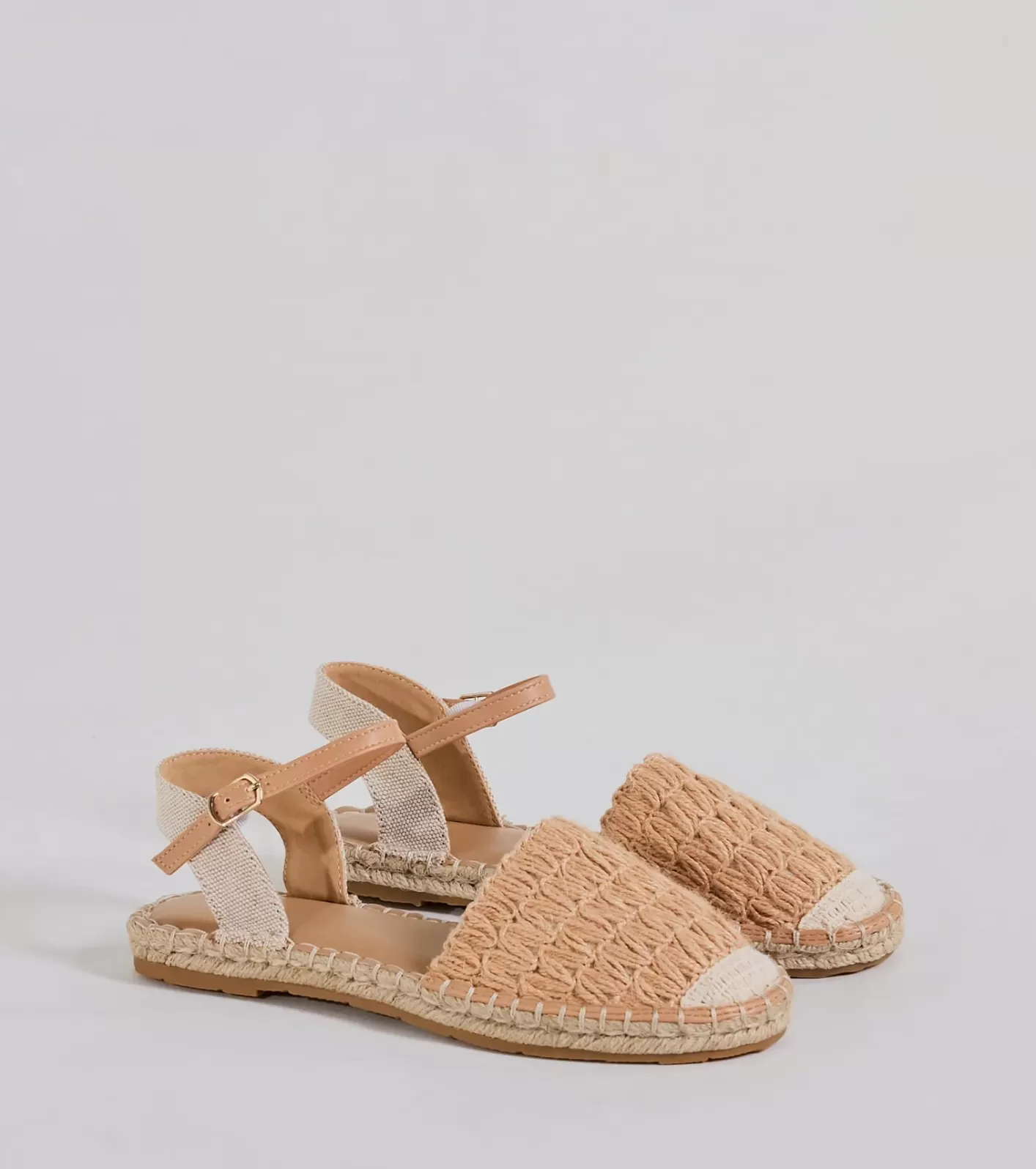 Windsor Fashionable Good Time Espadrille Flat Sandals NATURAL Online