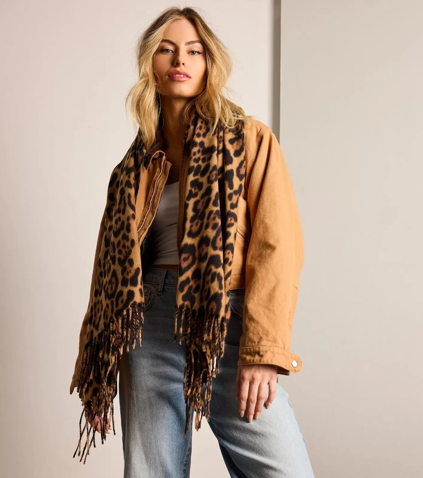 Windsor Fierce And Fab Print Scarf LEOPARD Best