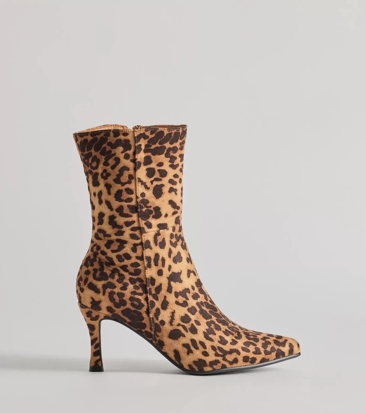 Windsor Fierce Strut Print Stiletto Booties LEOPARD Hot