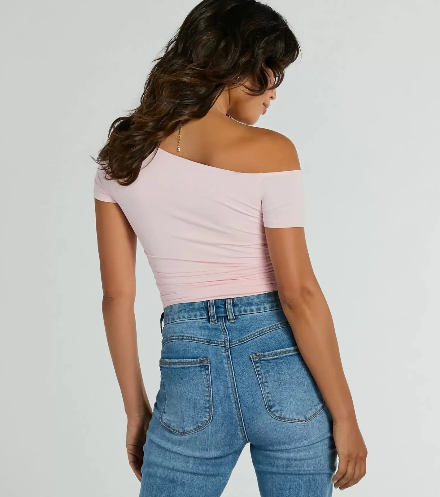 Windsor Flawless 'Fit Off-The-Shoulder Smooth Knit Top PINK Online
