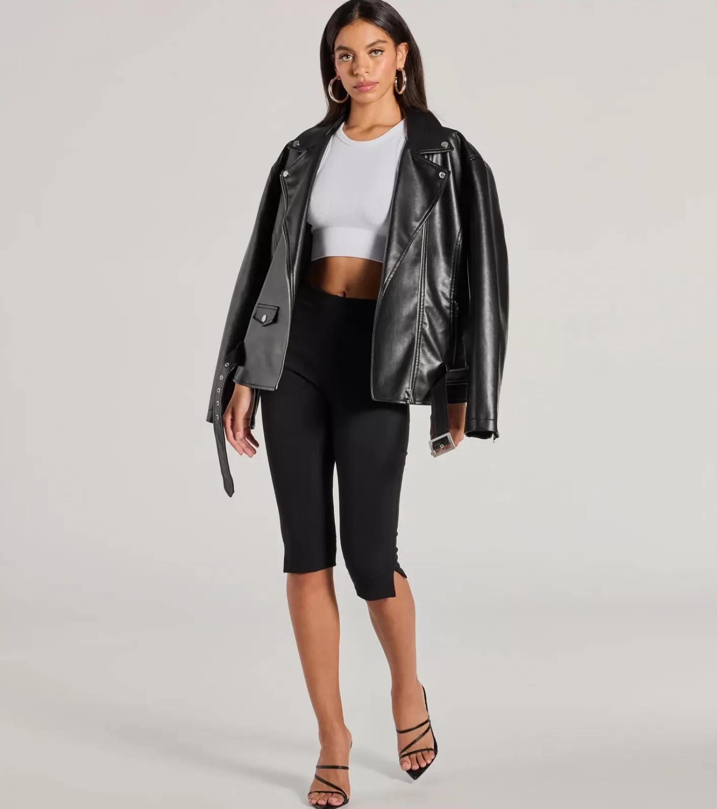 Windsor Forever On Trend High Rise Ponte Capri Pants BLACK Shop