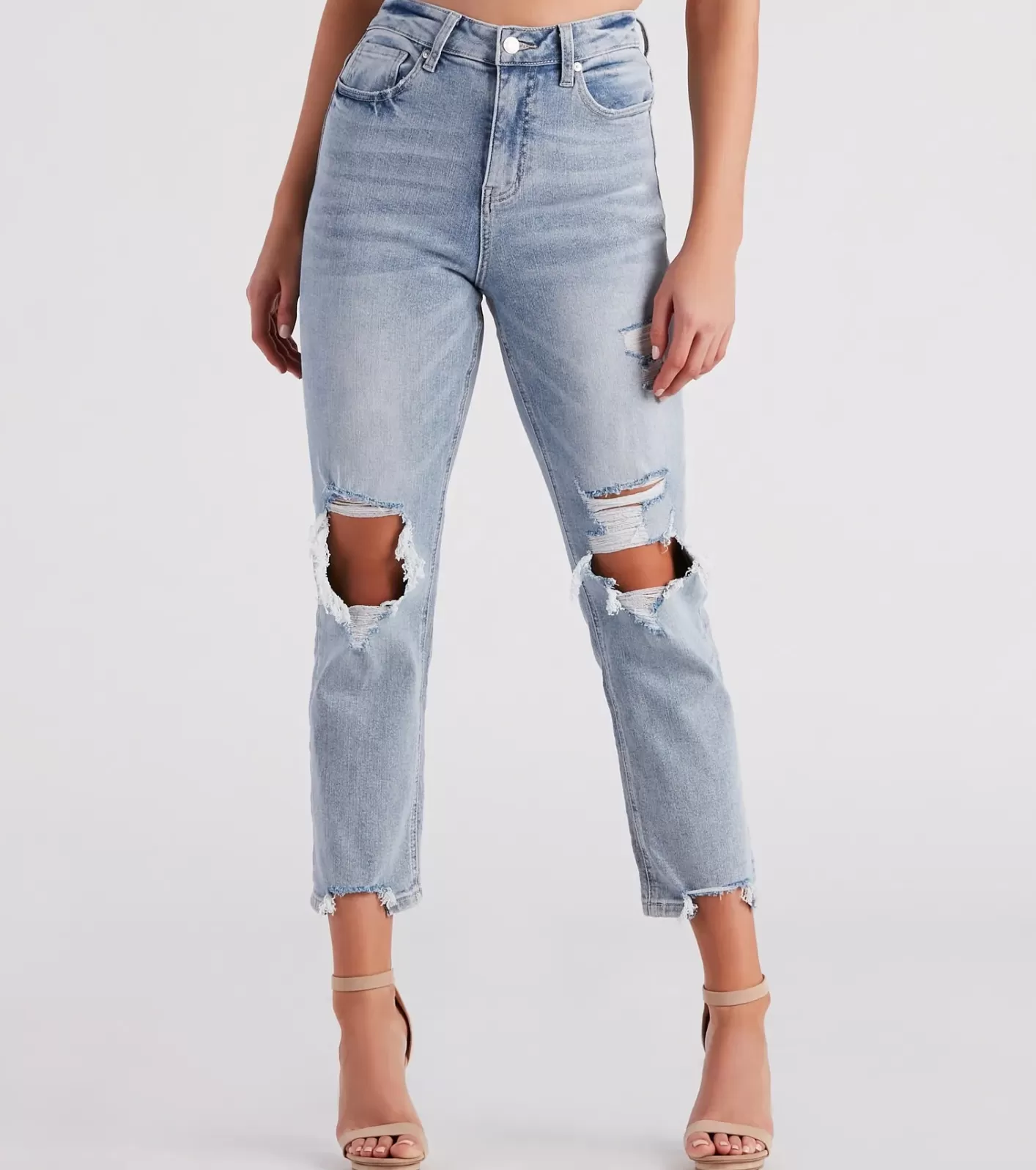 Windsor High-Rise Straight Cropped Jeans by Denim MEDIUMDENIM Online