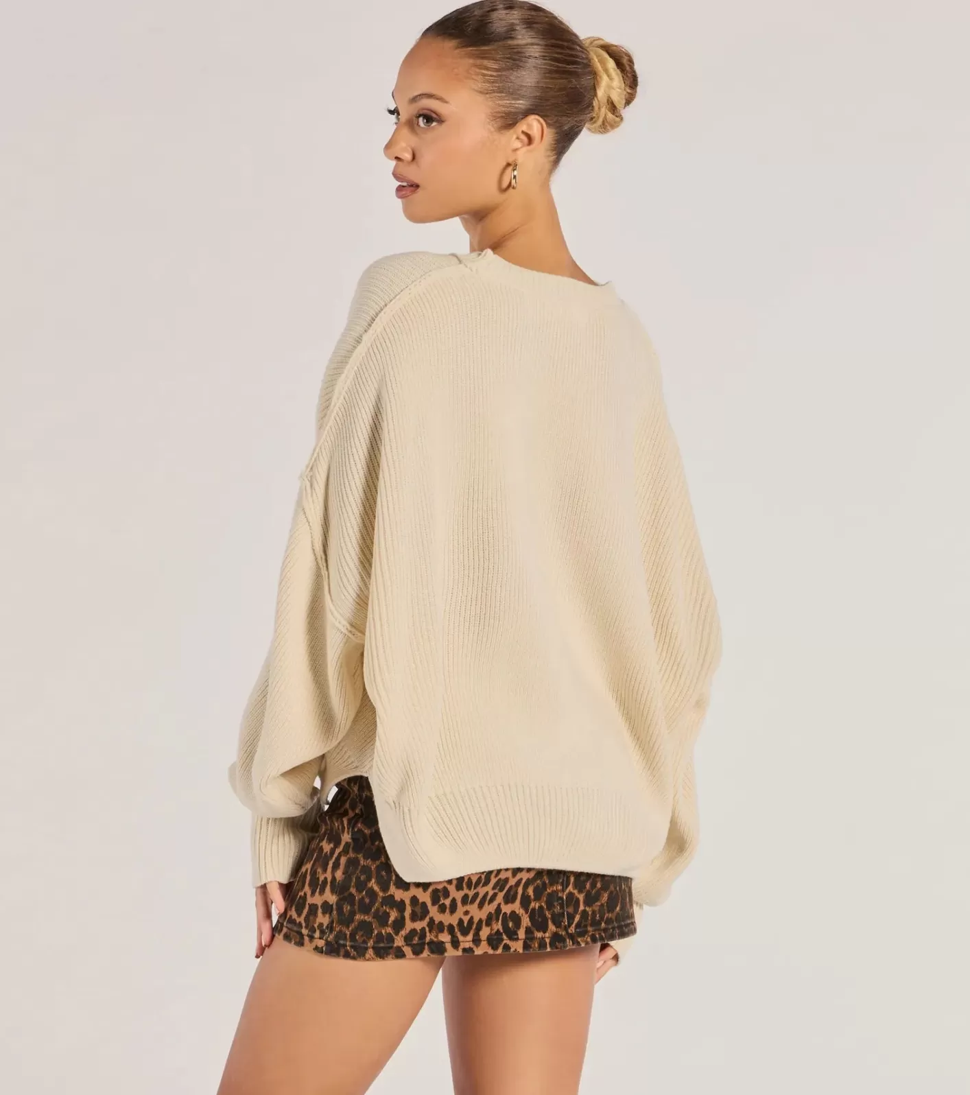 Windsor Knit Perfection Crew Neck Pullover Sweater IVORY Cheap