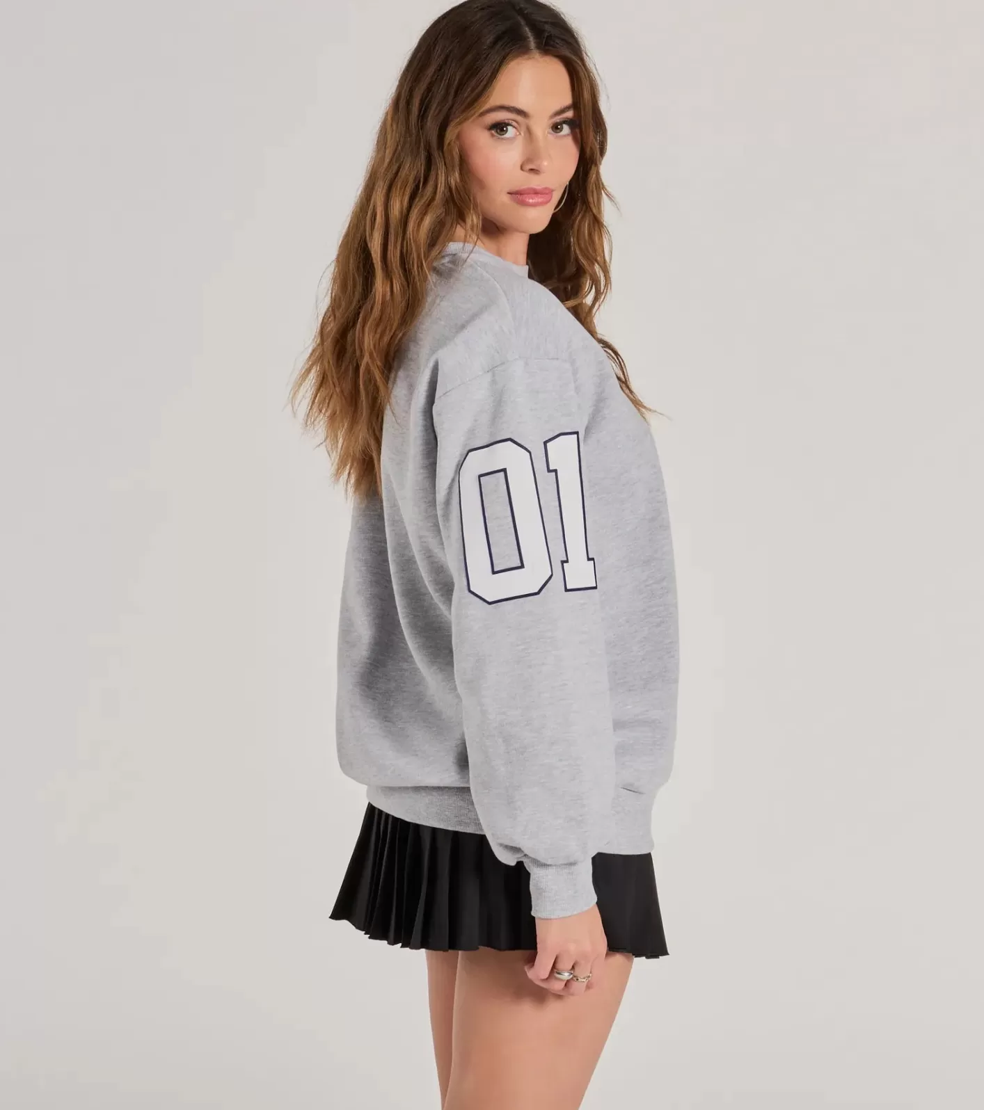 Windsor LA Graphic Fleece Sweatshirt GRAY Sale