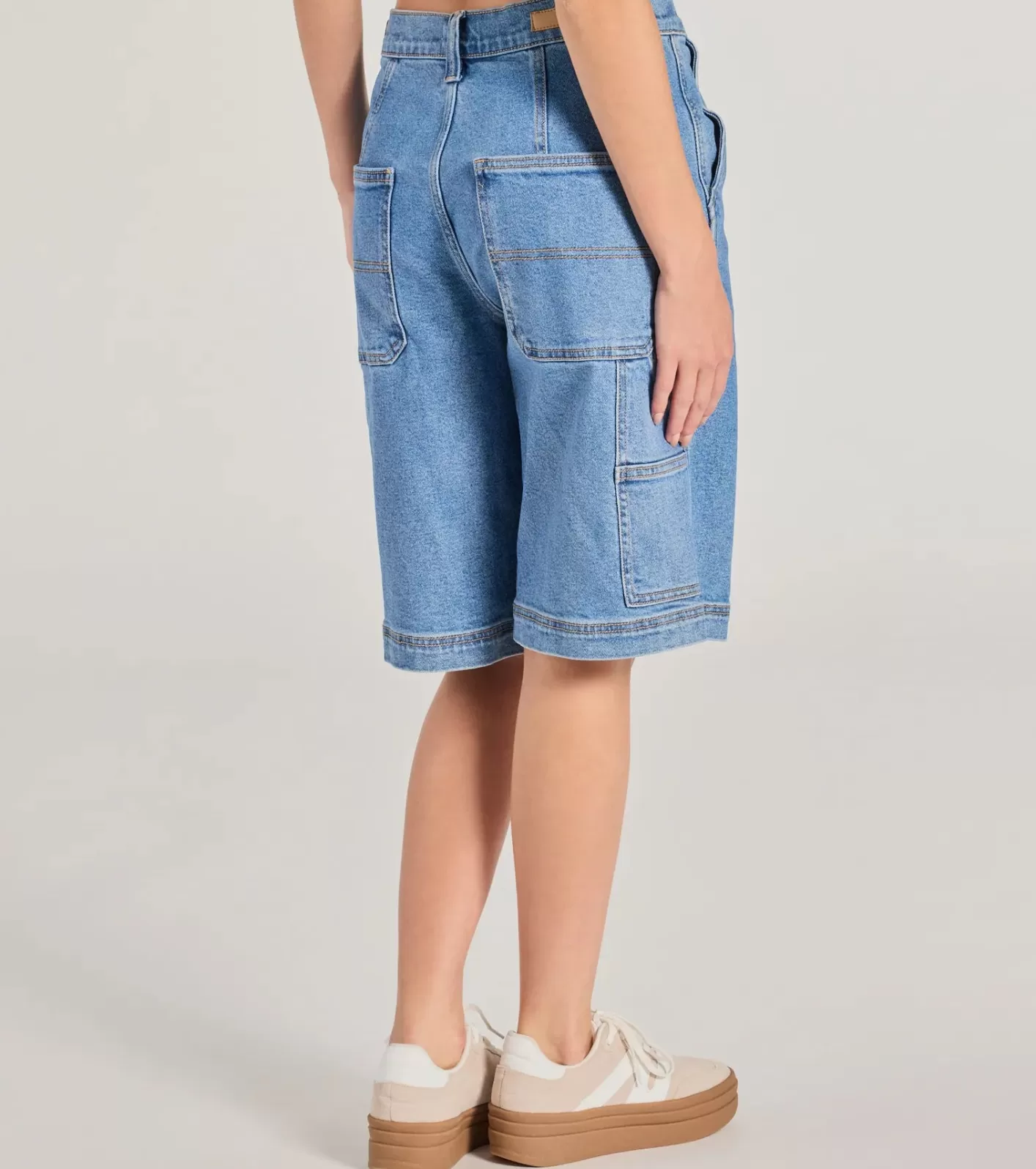 Windsor Latest Trend Mid-Rise Denim Jorts MEDIUMDENIM Cheap
