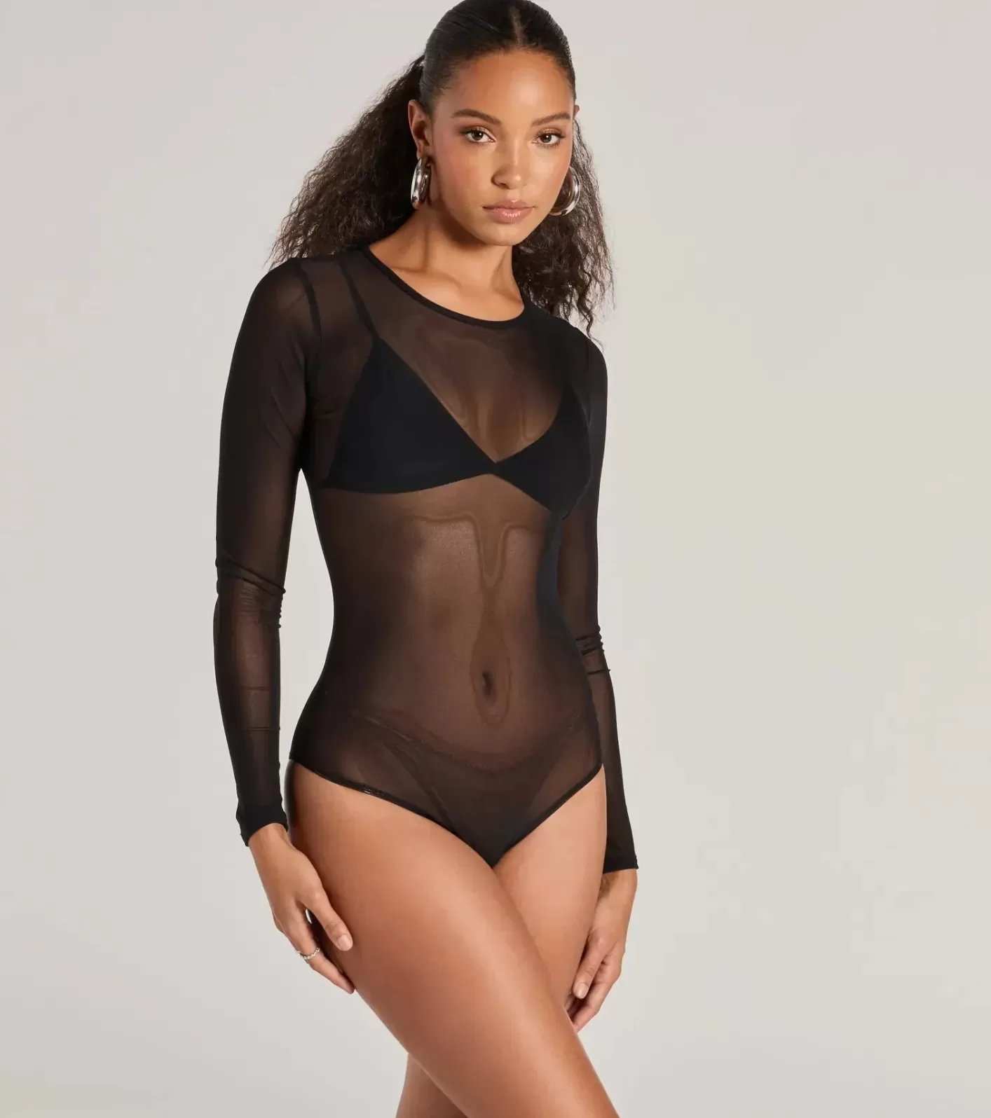 Windsor Love's A Mesh Bodysuit BLACK Outlet