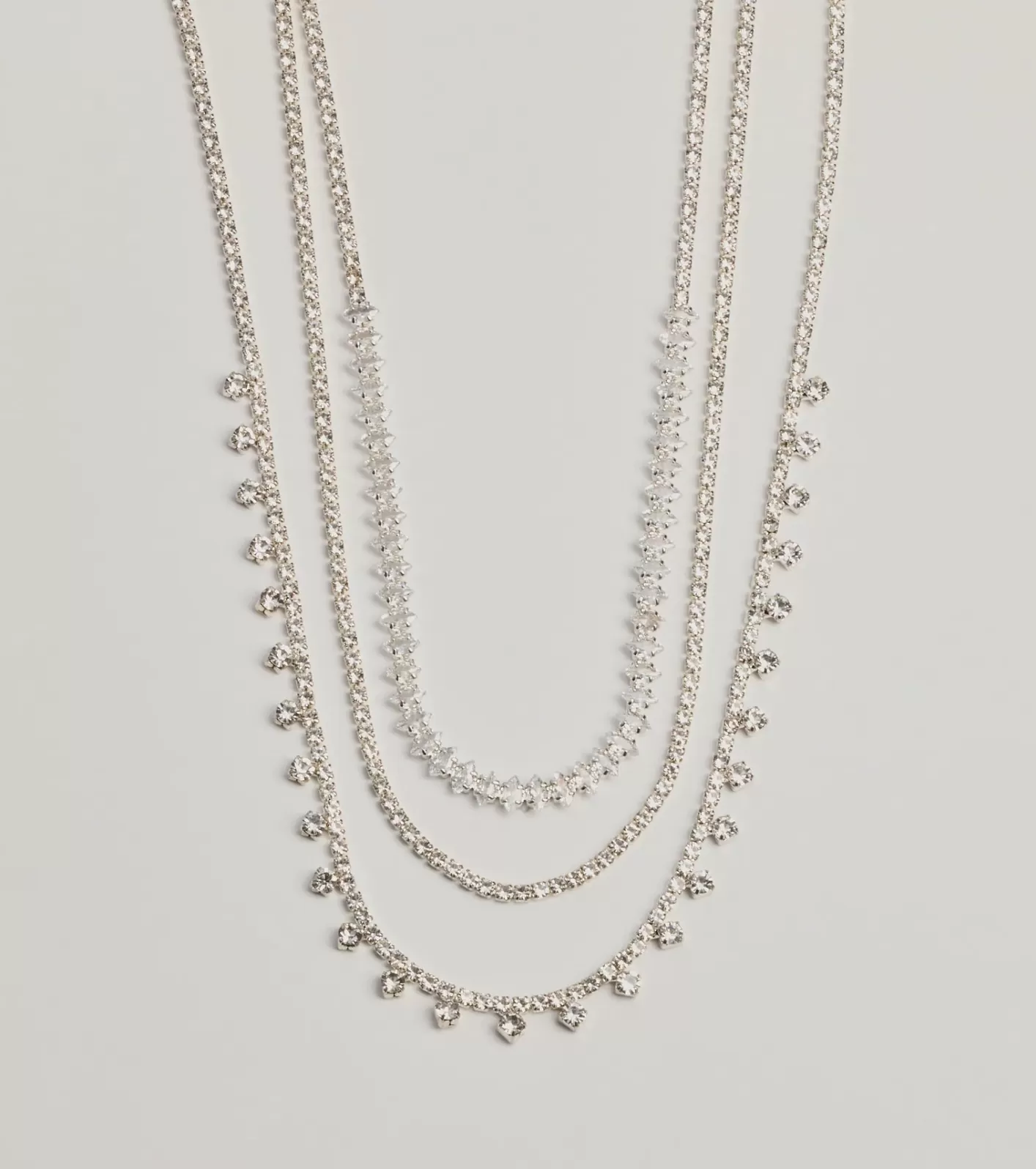 Windsor Luxe Dreams Cubic Zirconia Layered Necklace SILVER Online