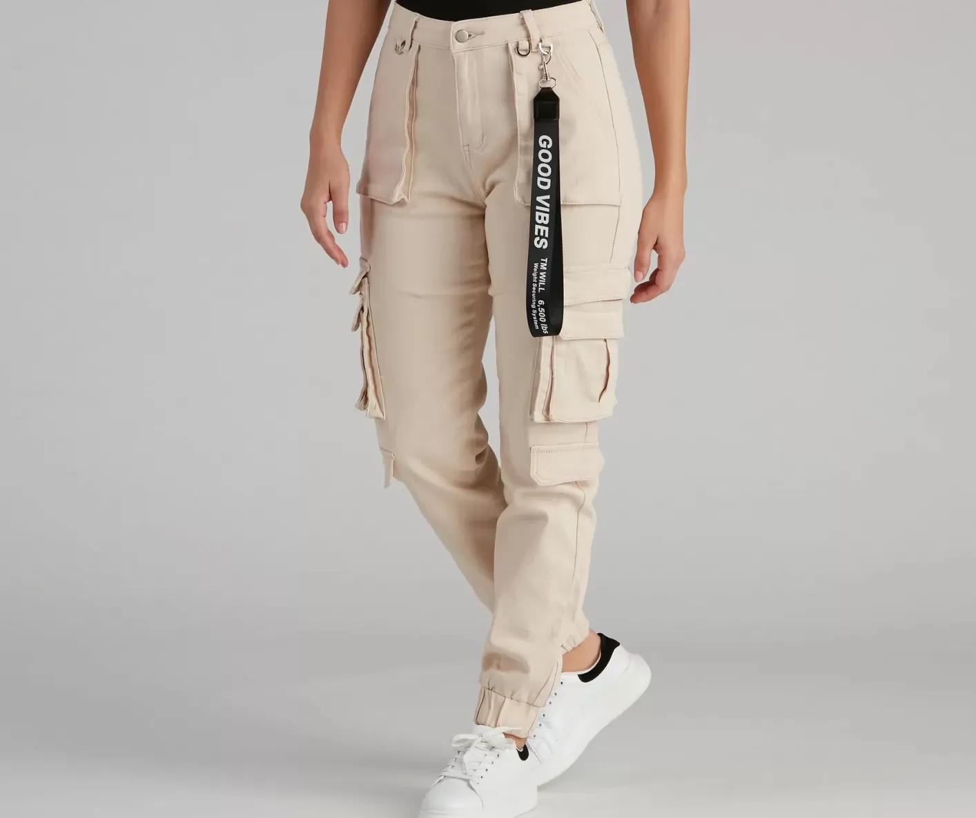 Windsor Major Cutie Cargo Joggers IVORY Cheap