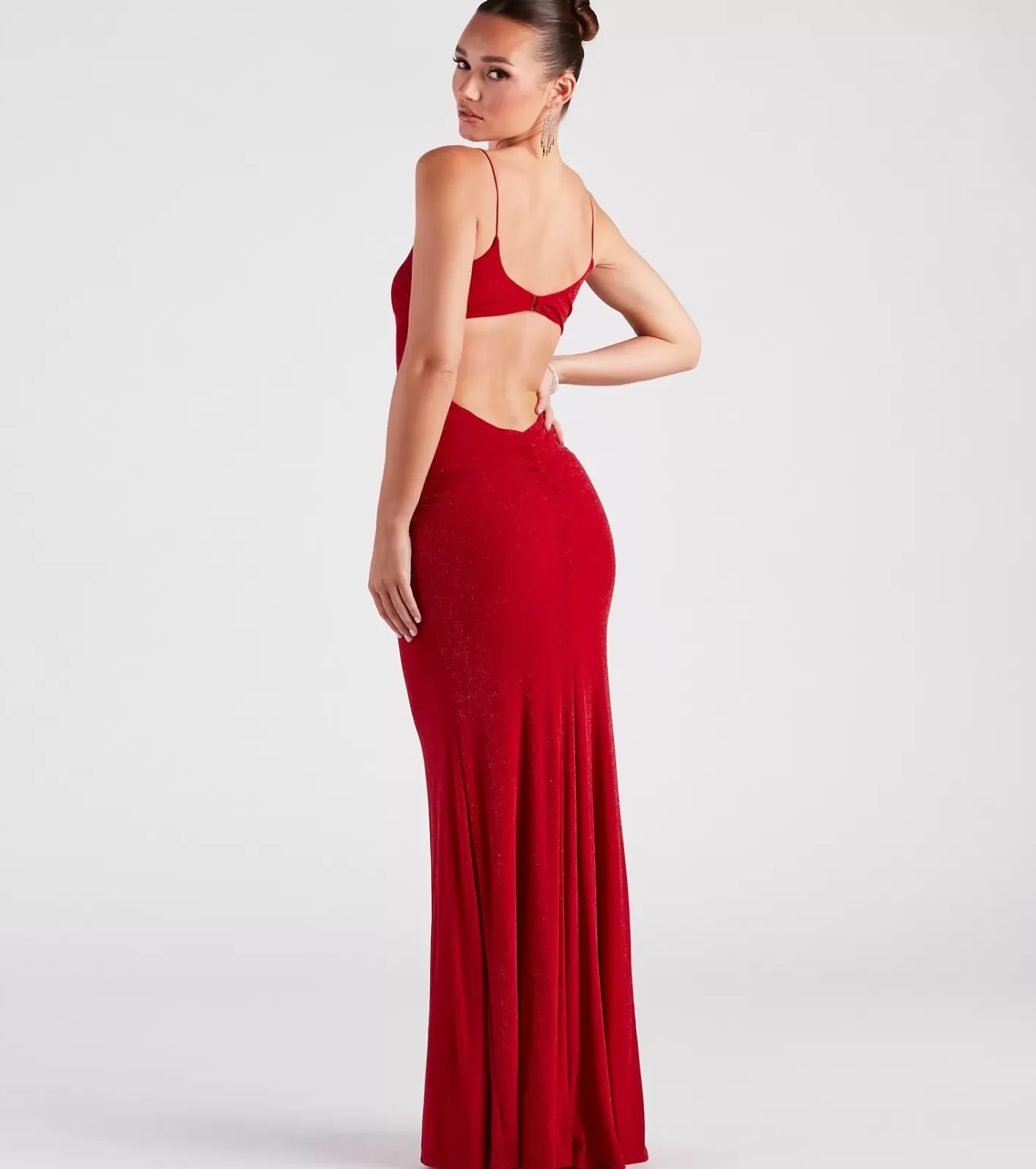 Windsor Mckayla Formal Scoop Neck Dress RED Online