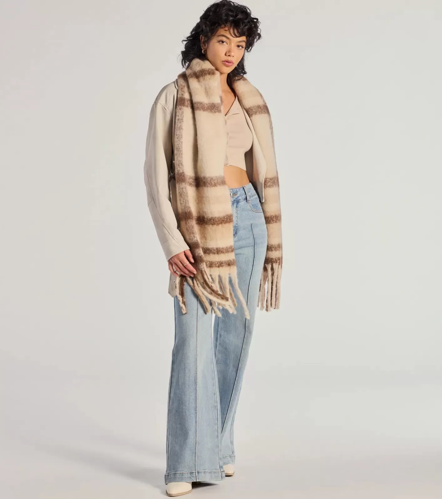 Windsor Plaid Moment Blanket Scarf ASSORTED Discount