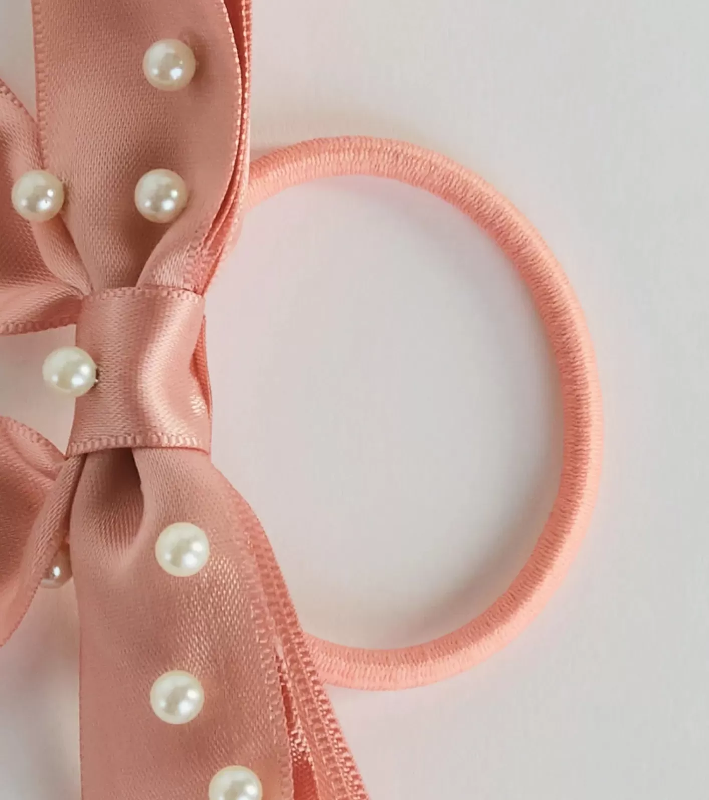 Windsor Posh Faux Pearl Satin Bow Three-Pack Hair Ties MULTI Cheap