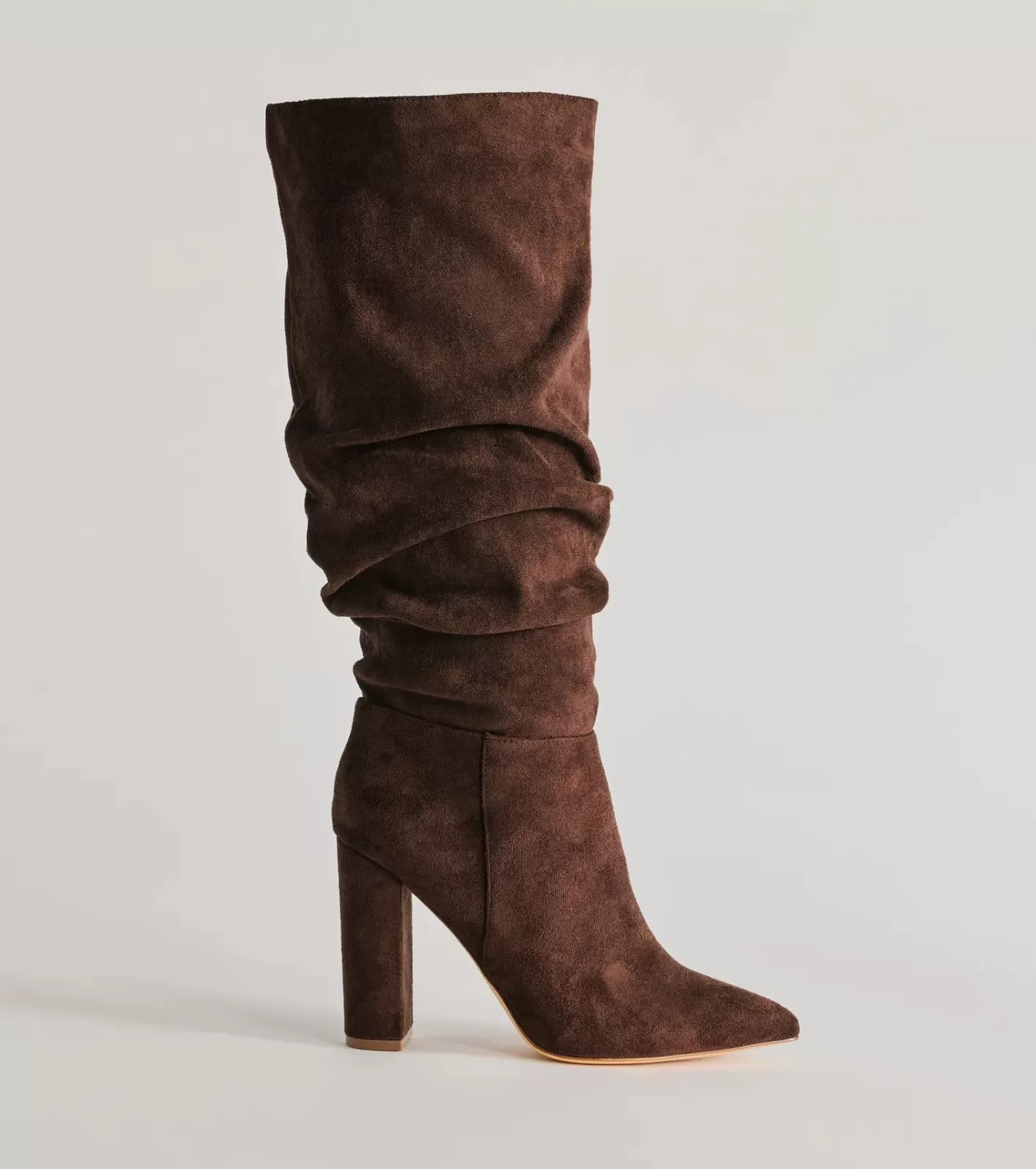 Windsor Runway Ready Under-The-Knee Scrunch Boots BROWN Store
