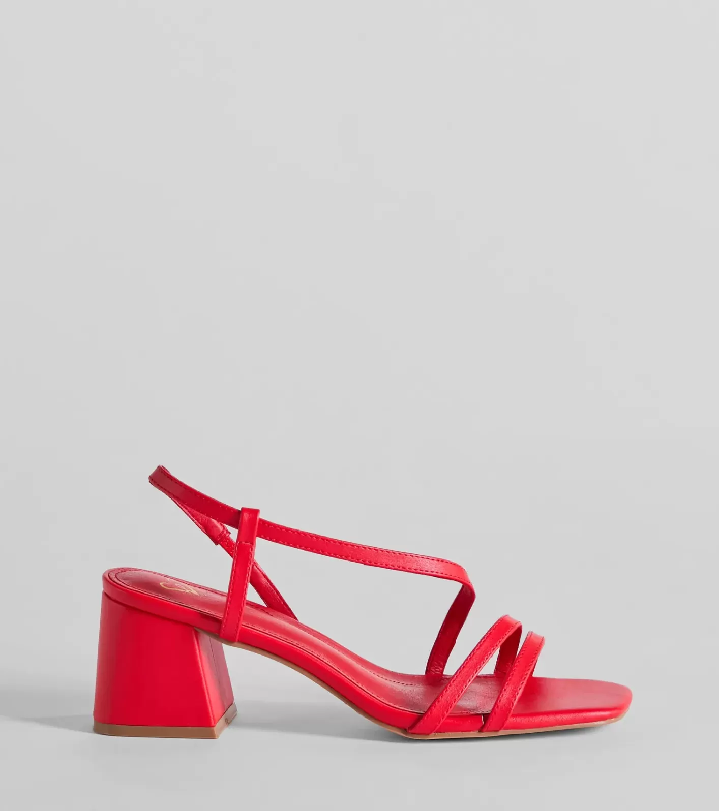 Windsor Step Into Chic Sling Back Block Heels RED Best Sale
