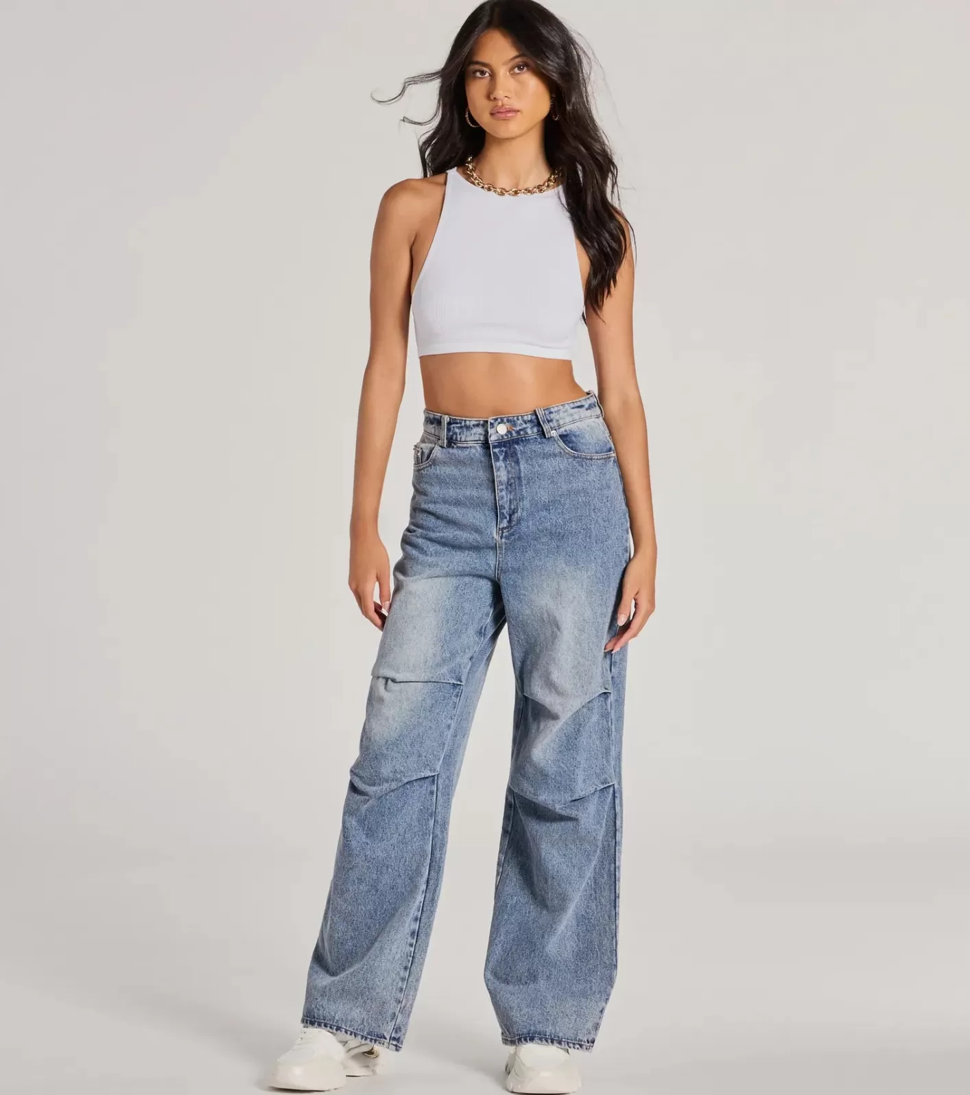 Windsor Stylish Journey High-Rise Straight-Leg Denim Jeans MEDIUMDENIM Shop