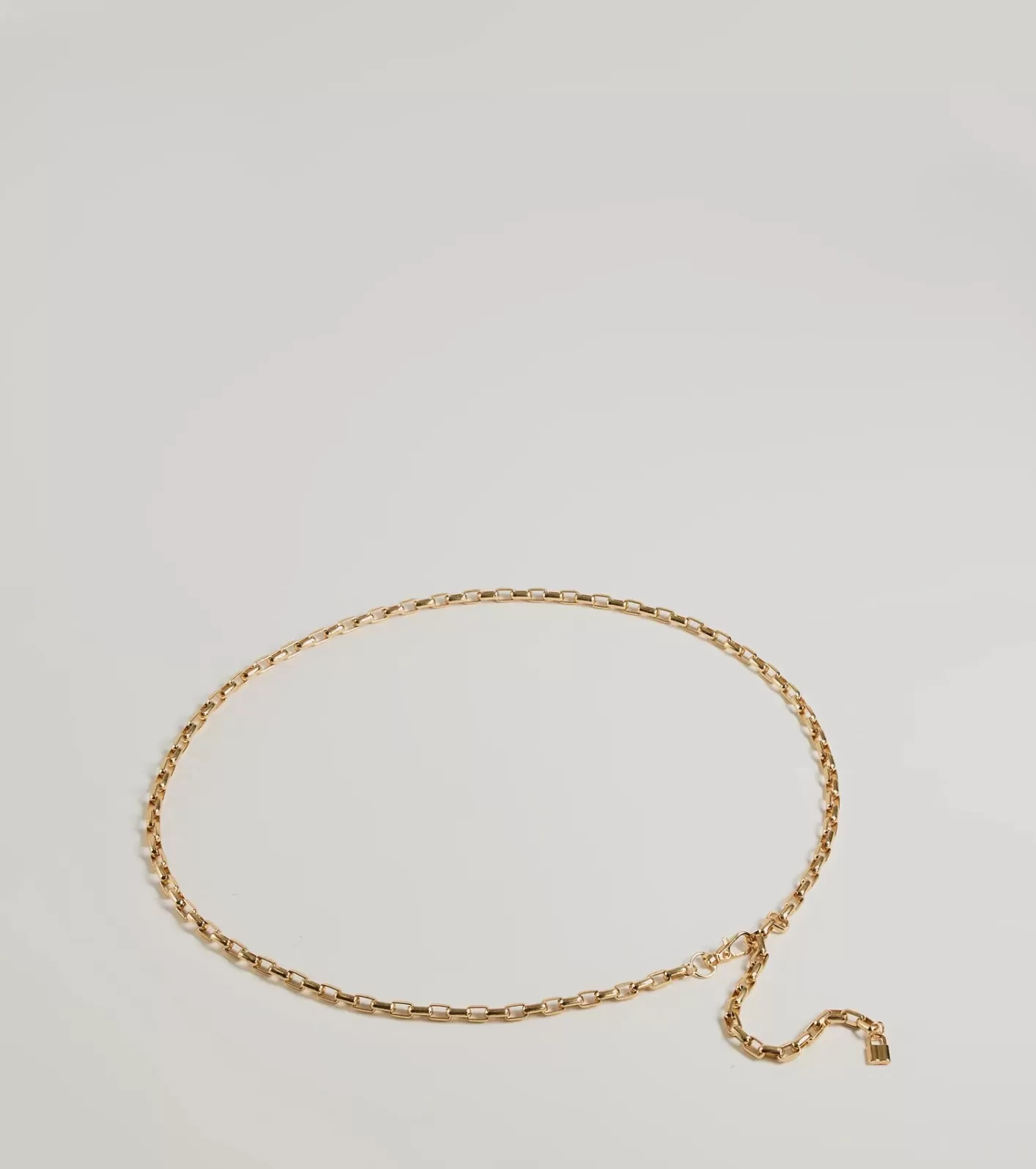 Windsor Stylishly Sleek Chain-Link Belt GOLD Cheap