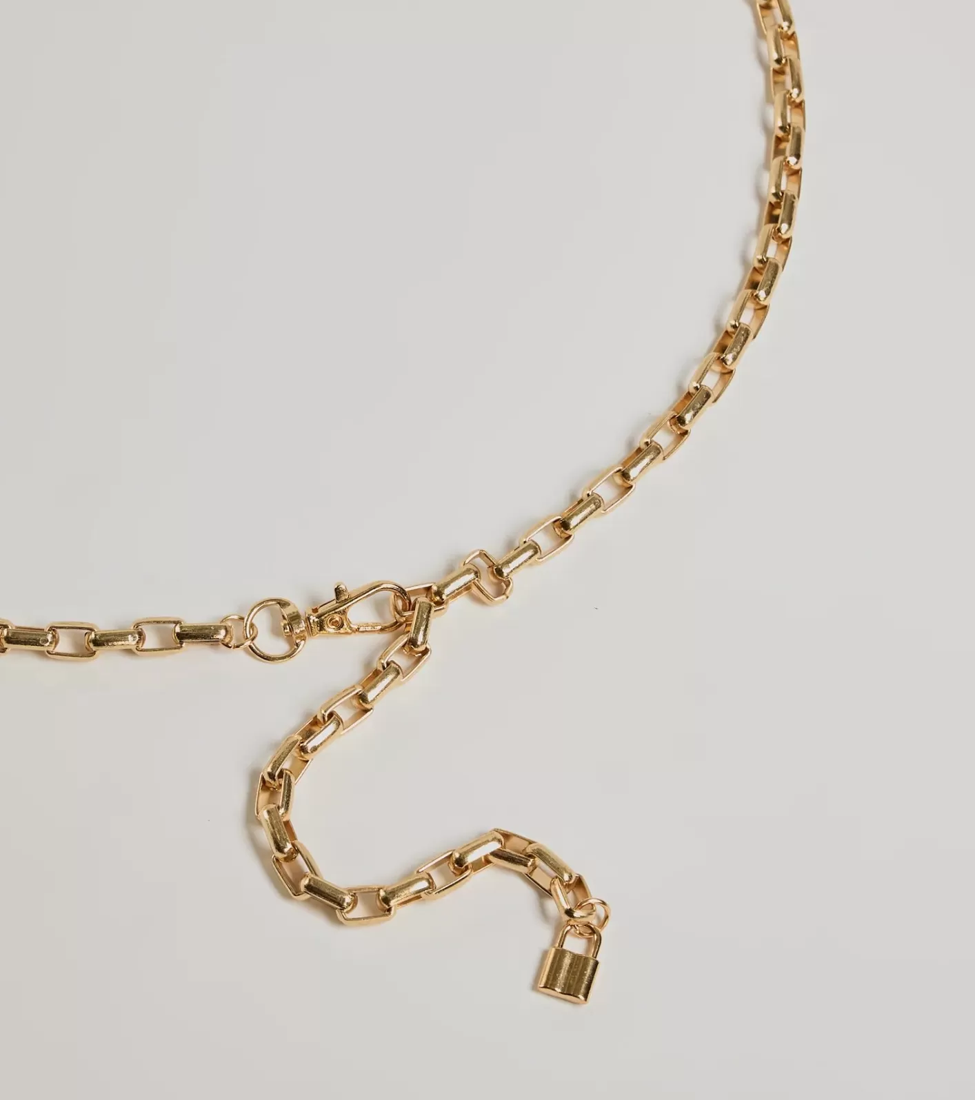 Windsor Stylishly Sleek Chain-Link Belt GOLD Cheap