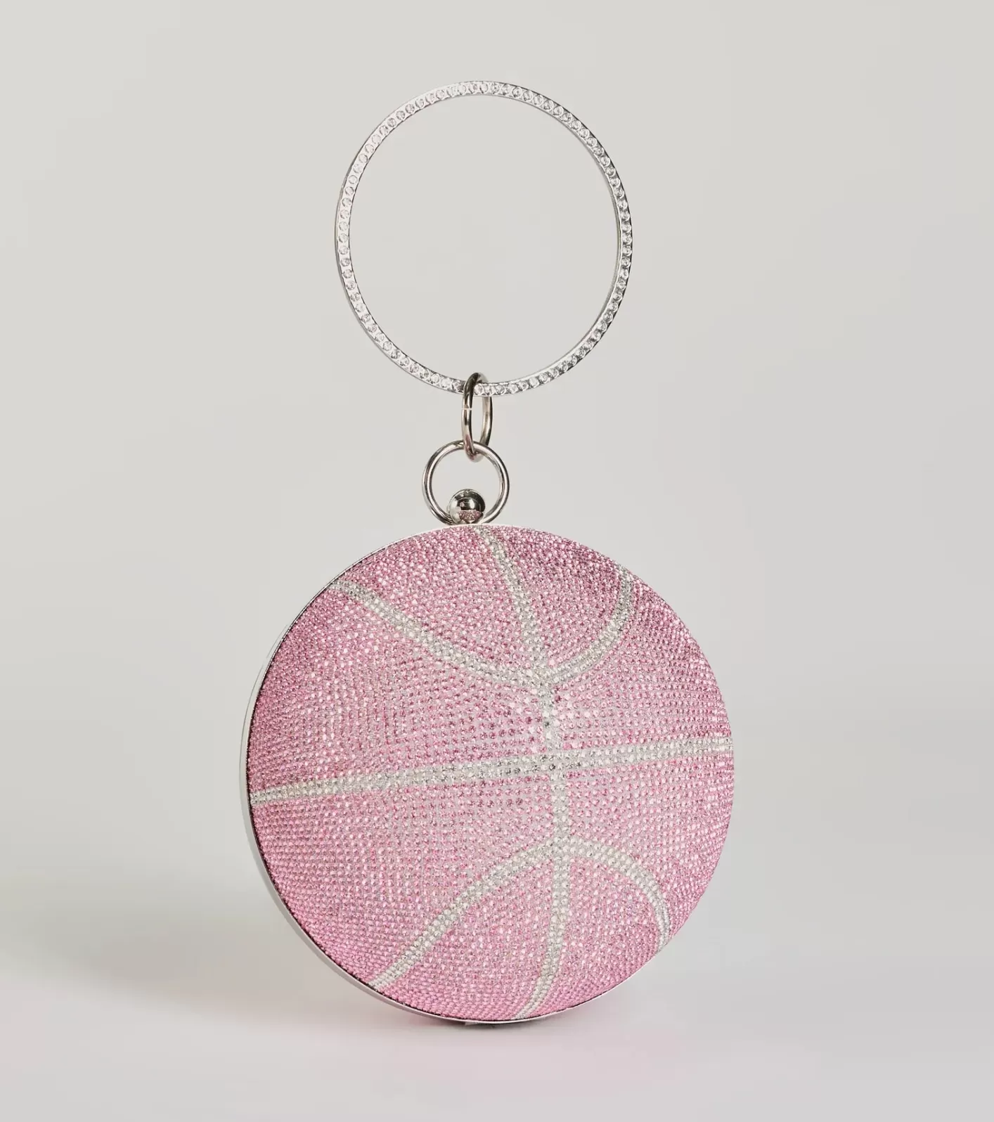 Windsor Time Out Rhinestone Basketball Clutch PINK Best