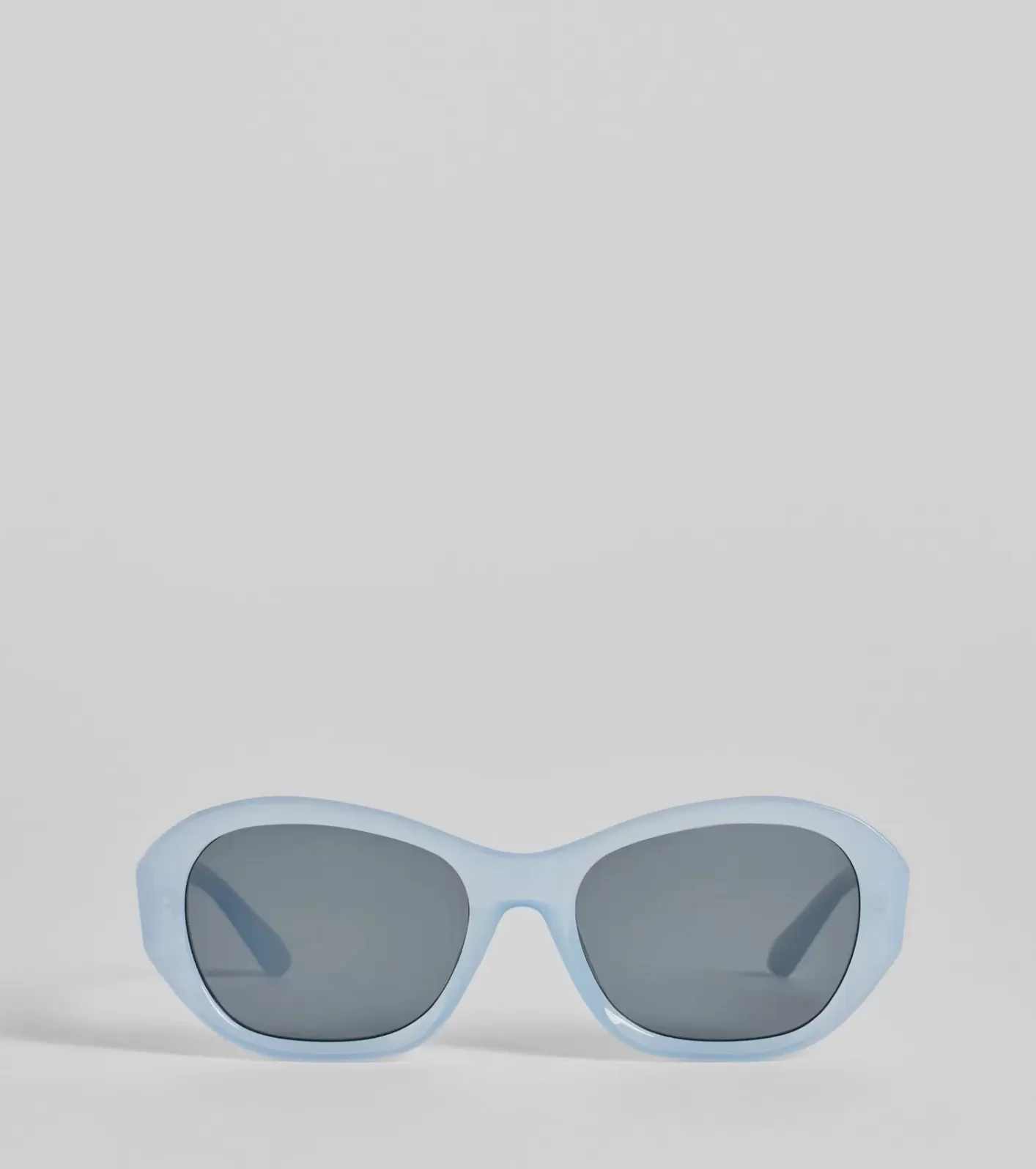 Windsor Trend Factor Angled Oval Sunglasses LIGHTBLUE Best Sale