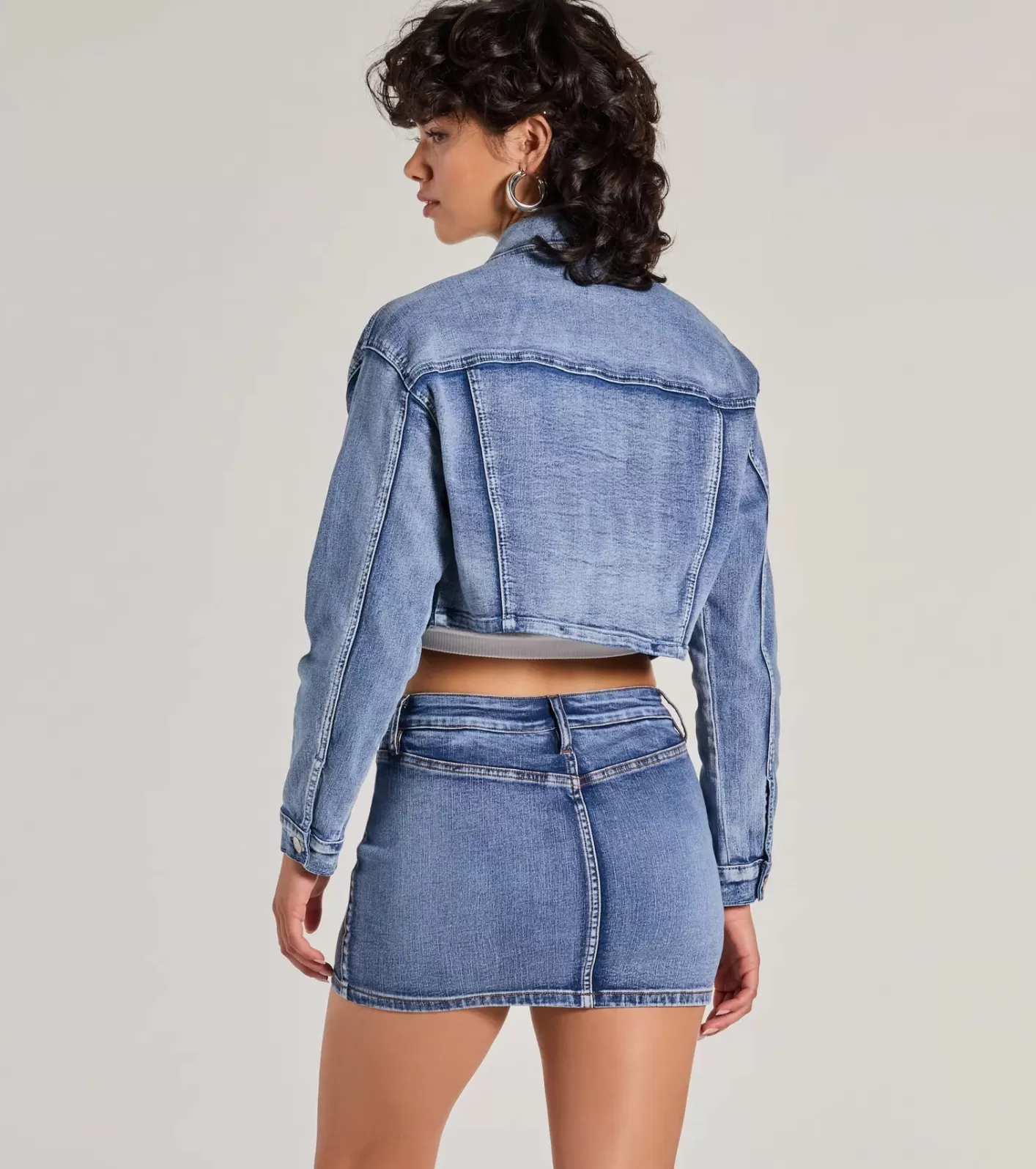 Windsor Trendy Classic Cropped Jacket DENIM Online