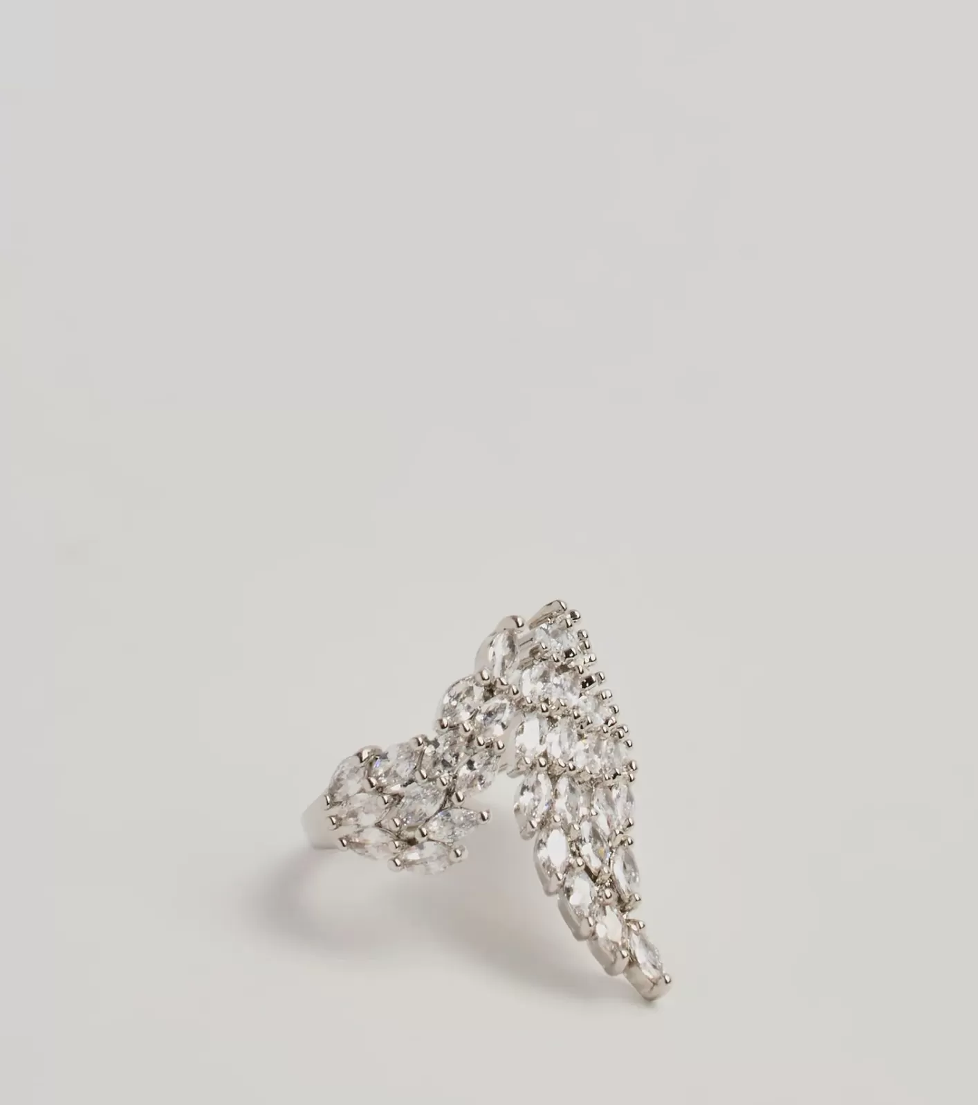 Windsor Unforgettable Luxe Cubic Zirconia Statement Ring SILVER Cheap