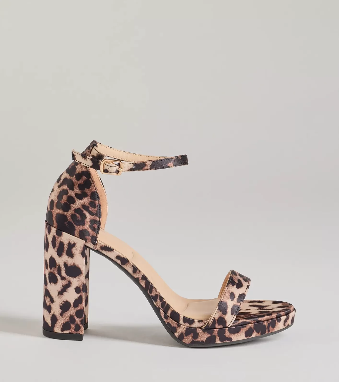 Windsor Untamed Glam Print Block Heels LEOPARD Best Sale