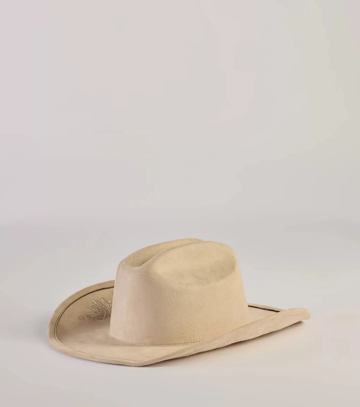 Windsor Western Romance Embroidered Floral Cowboy Hat TAUPE Sale